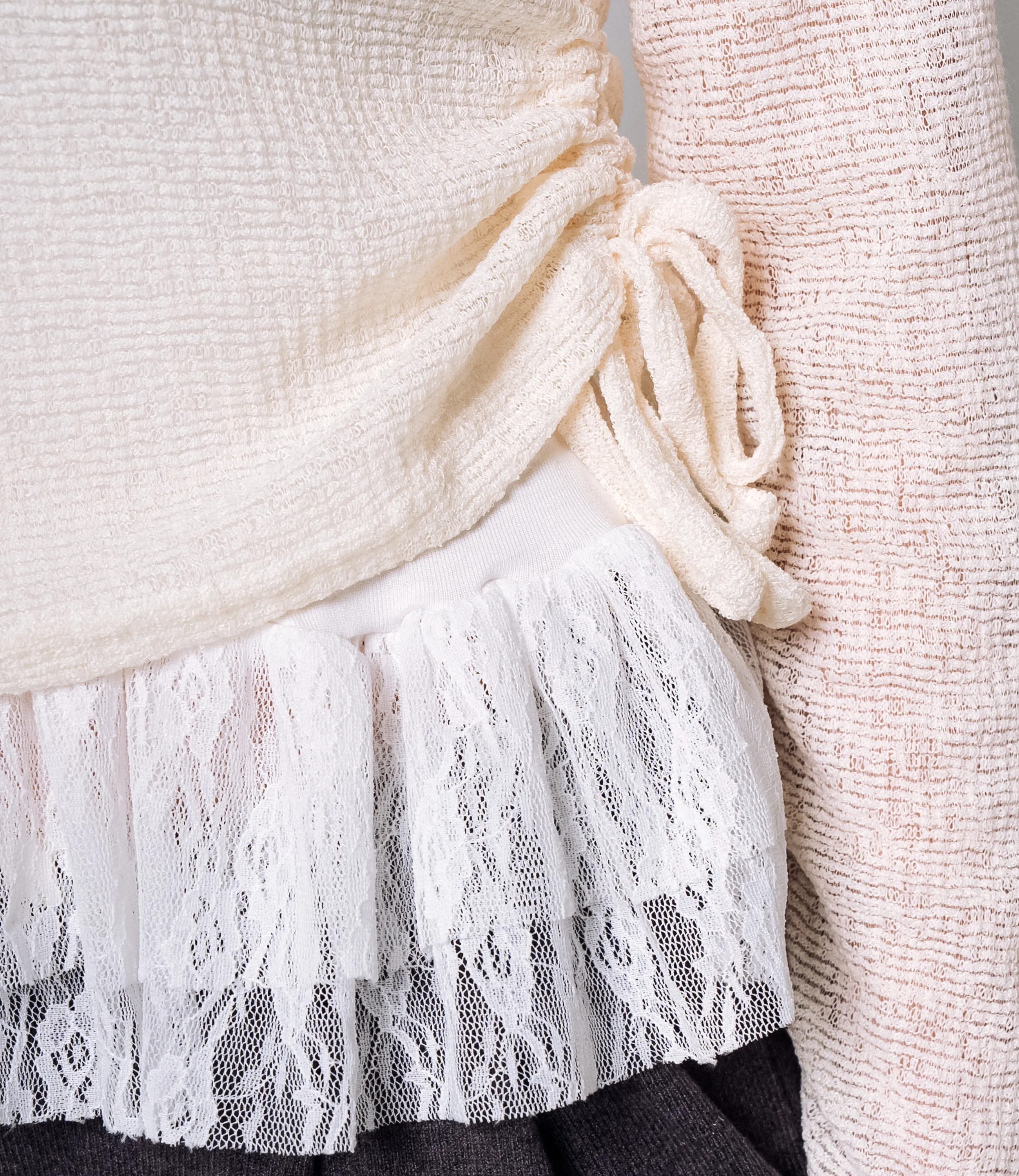 Лонгслив+топ #КТ305 (2), кремовый - фото 5