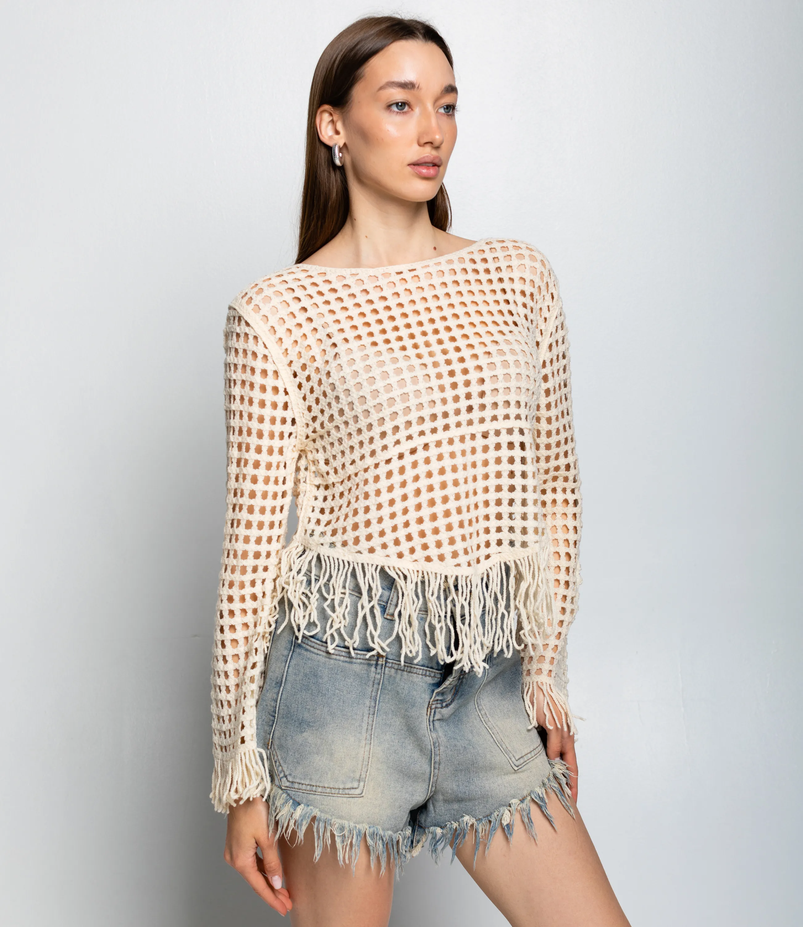 Лонгслив #КТ956 (3), кремовый - фото 2