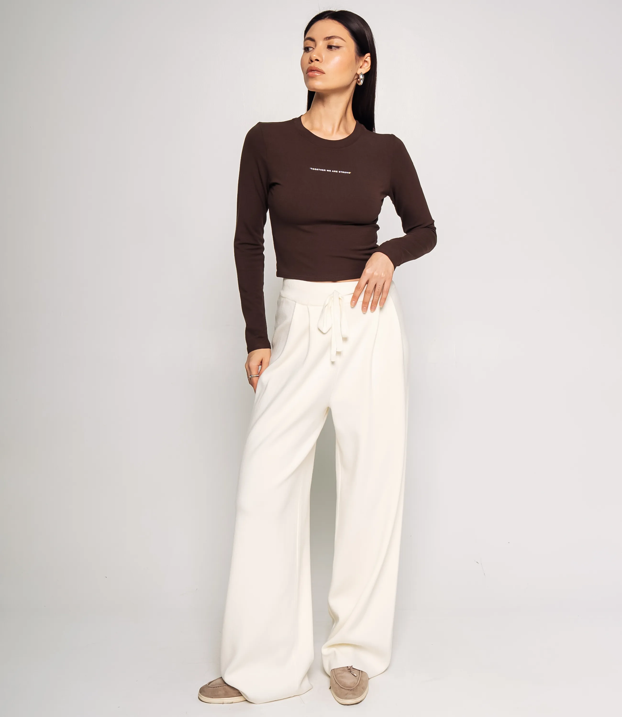 Лонгслив #КТ976, шоколадный - фото 4