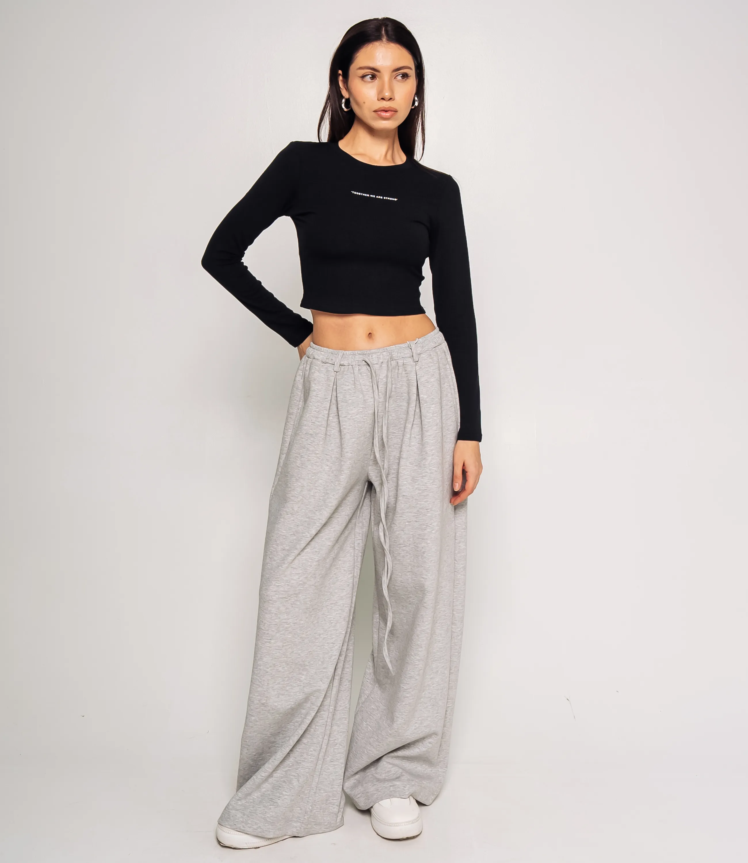 Лонгслив #КТ976, чёрный - фото 4