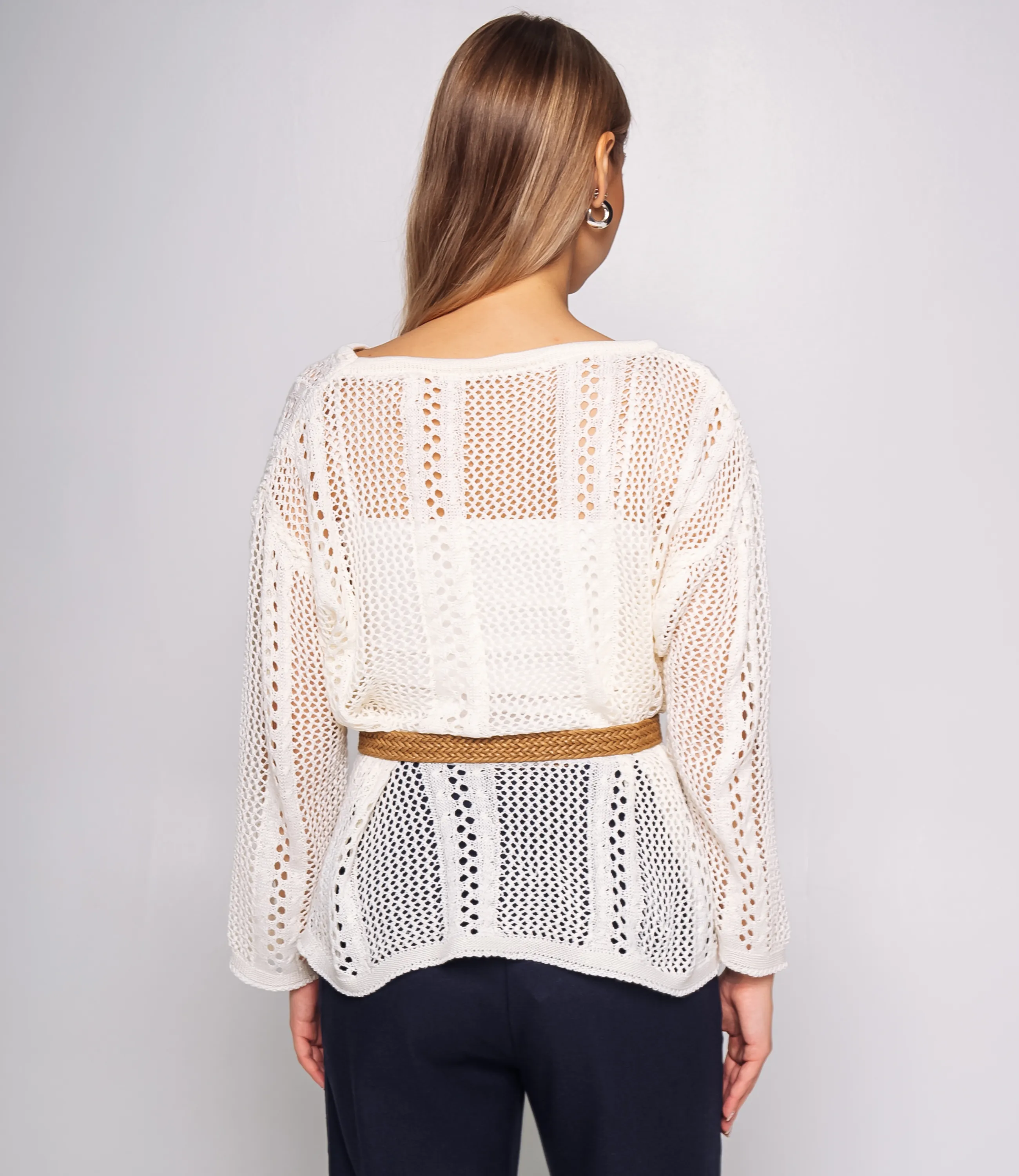 Лонгслив+топ #КТ2983, кремовый - фото 3