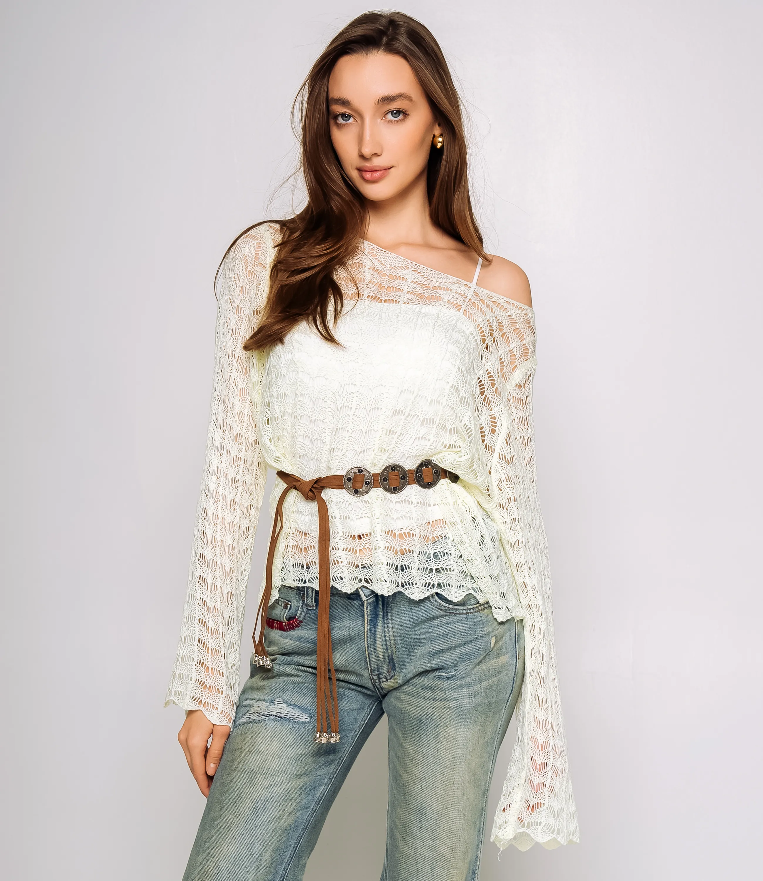 Лонгслив+топ #КТ2979, лайм - фото 1