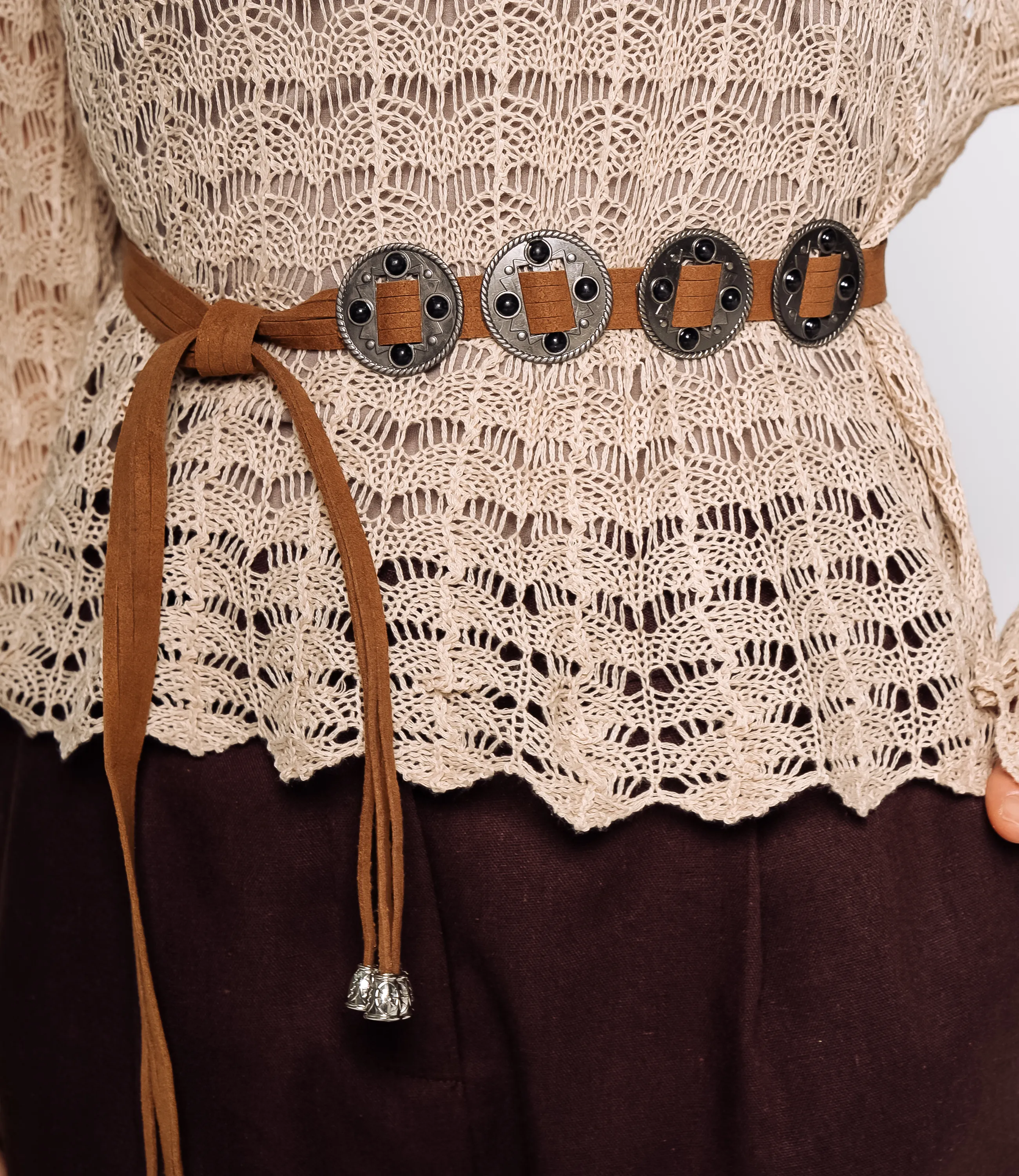 Лонгслив+топ #КТ2979, бежевый - фото 5