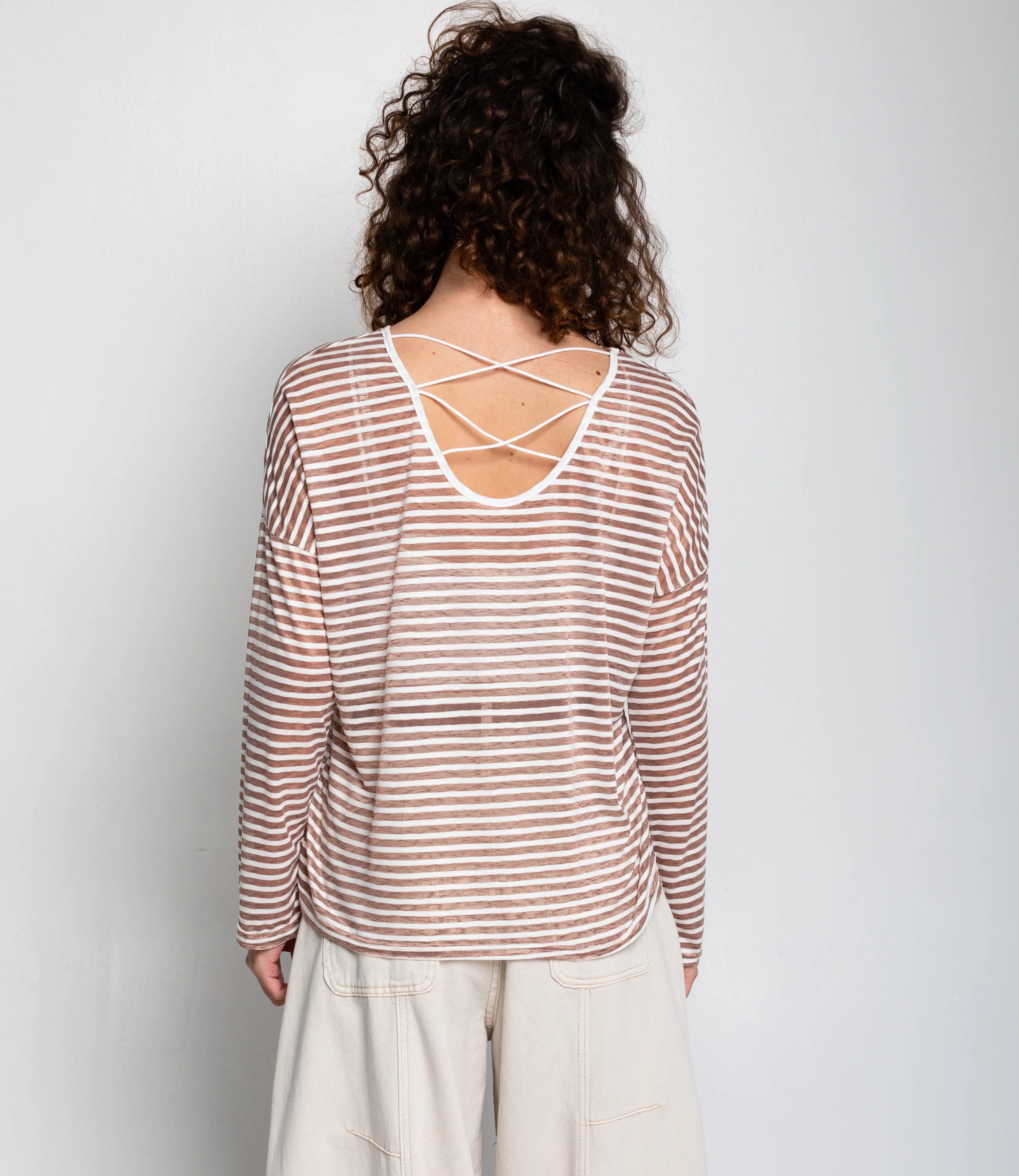 Лонгслив+топ #КТ8809 (2), коричневый - фото 3