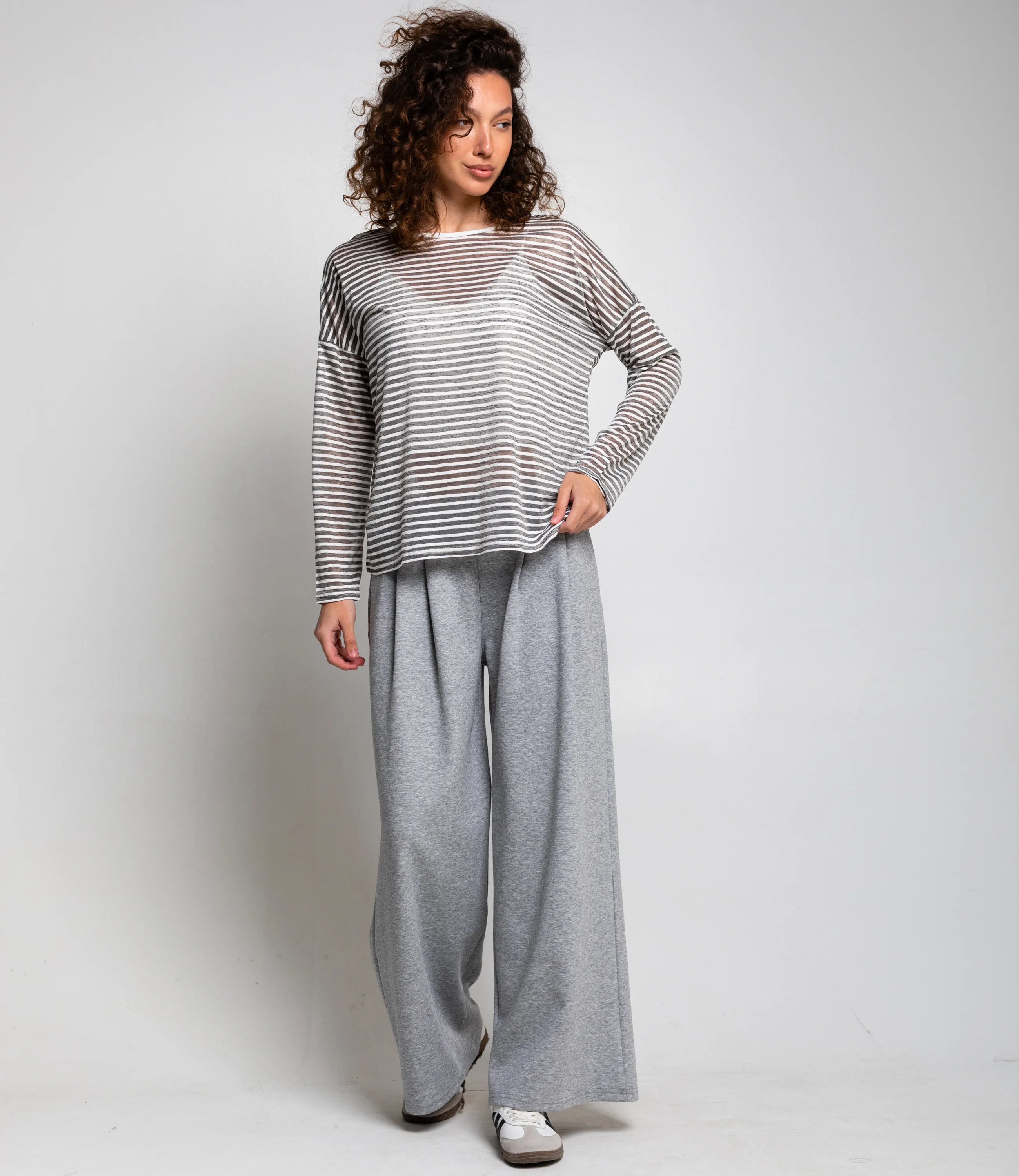 Лонгслив+топ #КТ8809 (2), серый - фото 4