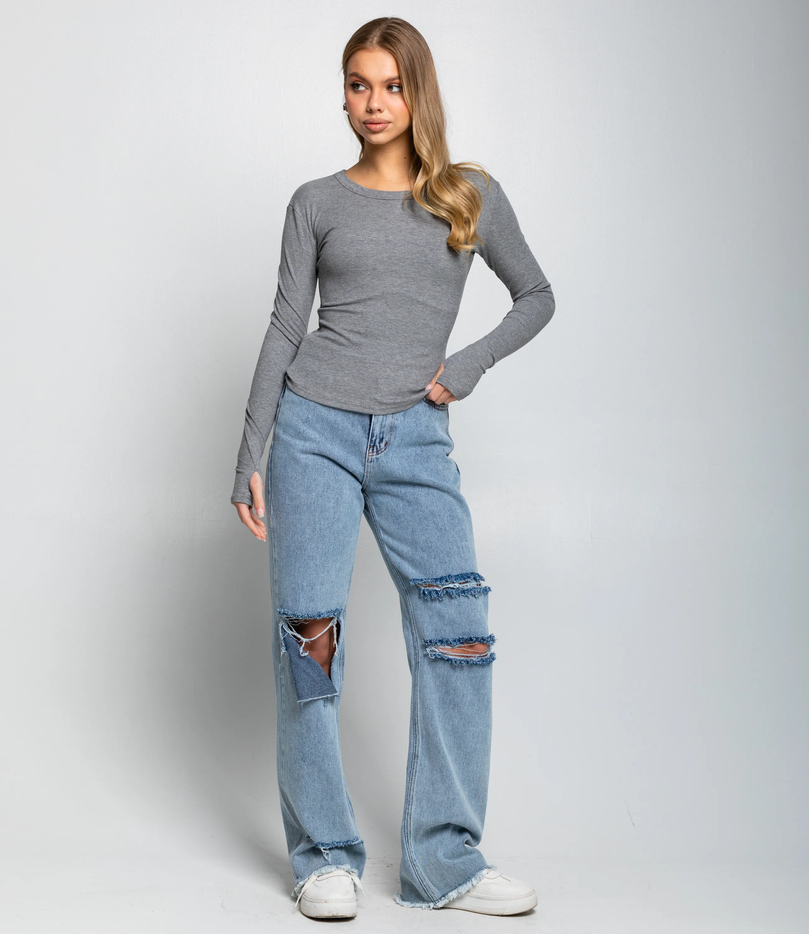 Лонгслив #КТ6889 (1), серый - фото 4