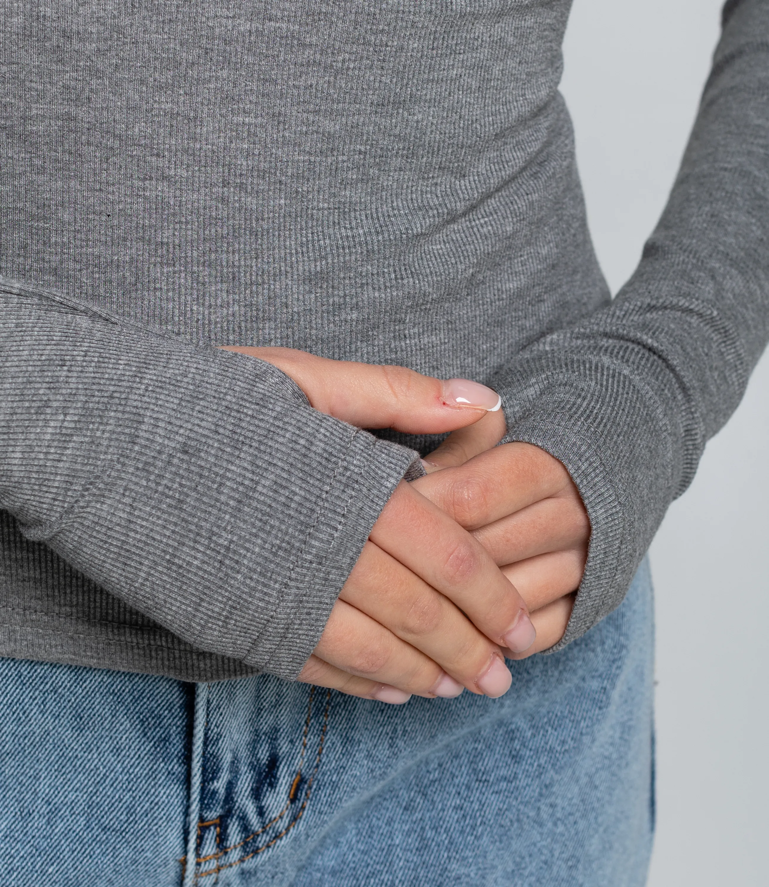 Лонгслив #КТ6889 (1), серый - фото 5