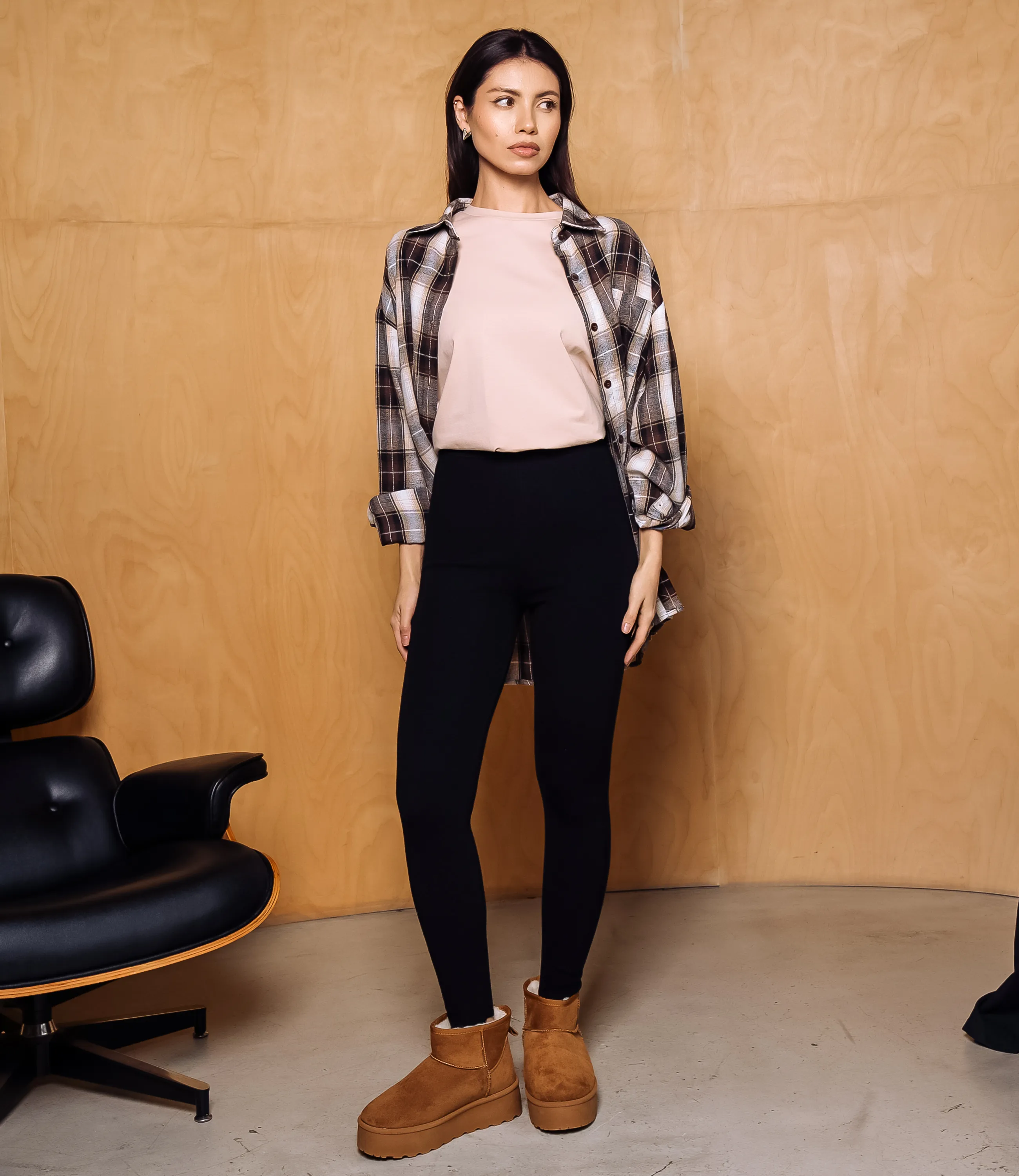 Леггинсы #КТ222 (2), чёрный - фото 1