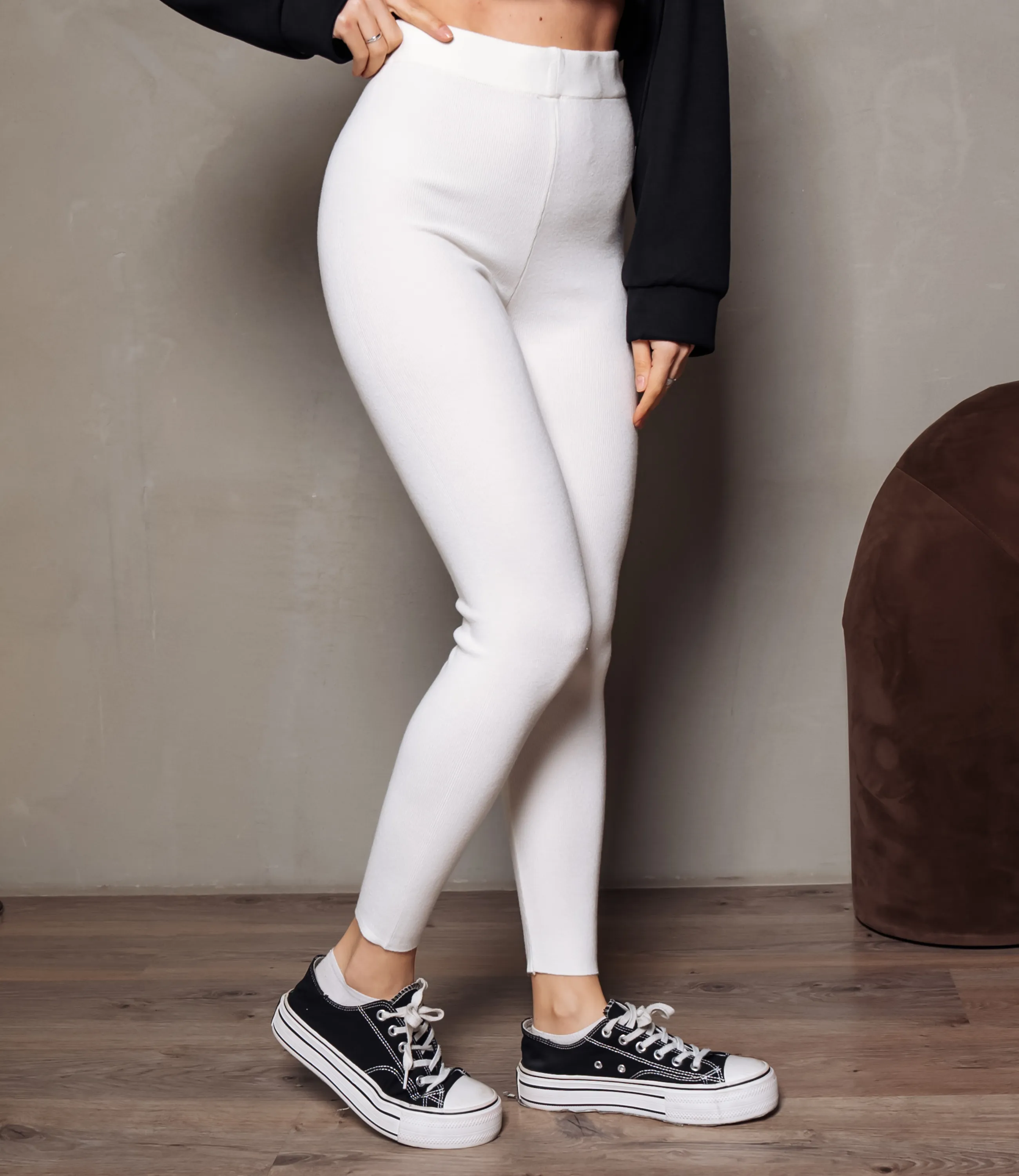 Леггинсы #КТ222 (2), молочный - фото 3