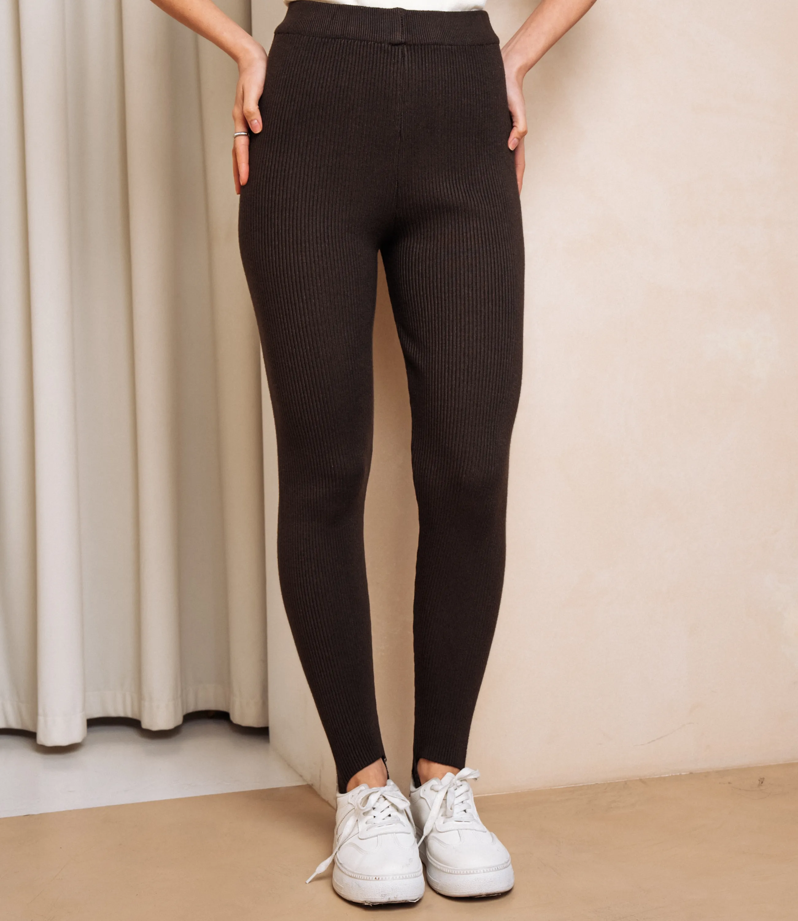 Леггинсы #КТ7002 (1), шоколадный - фото 2