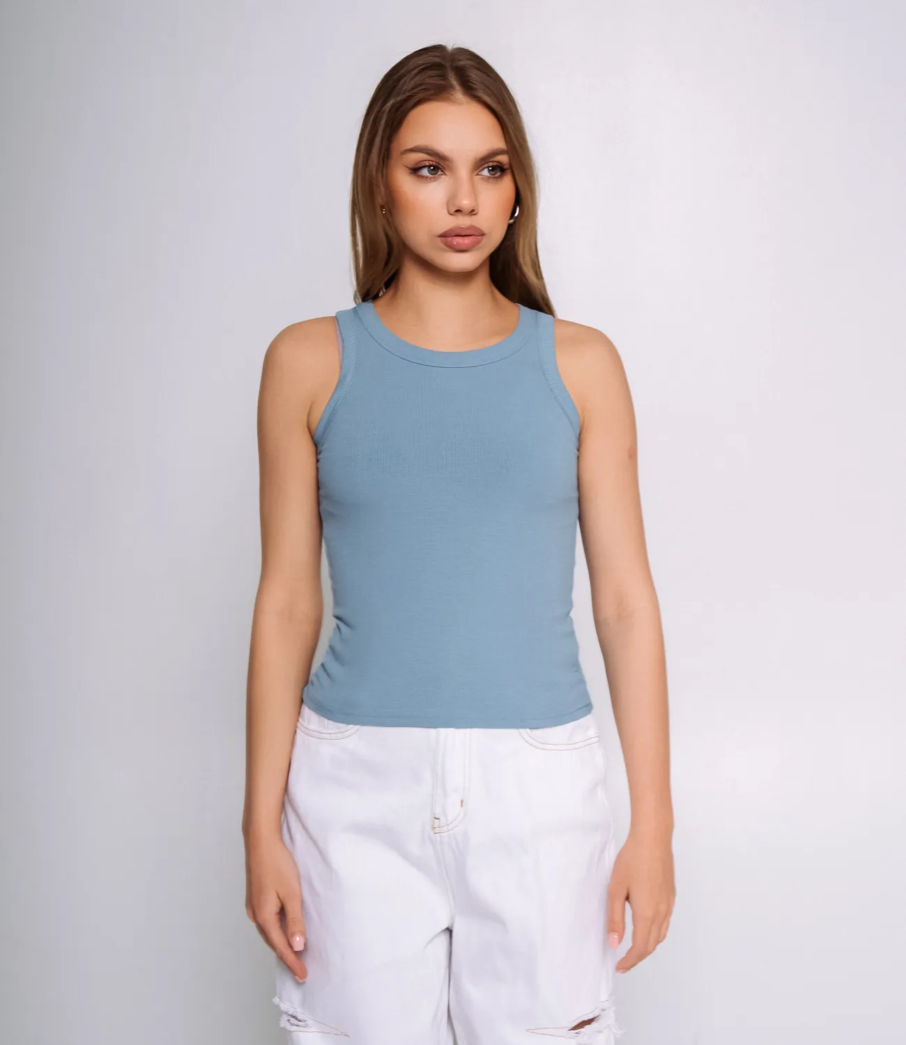 Майка #ОКТ1648, голубой