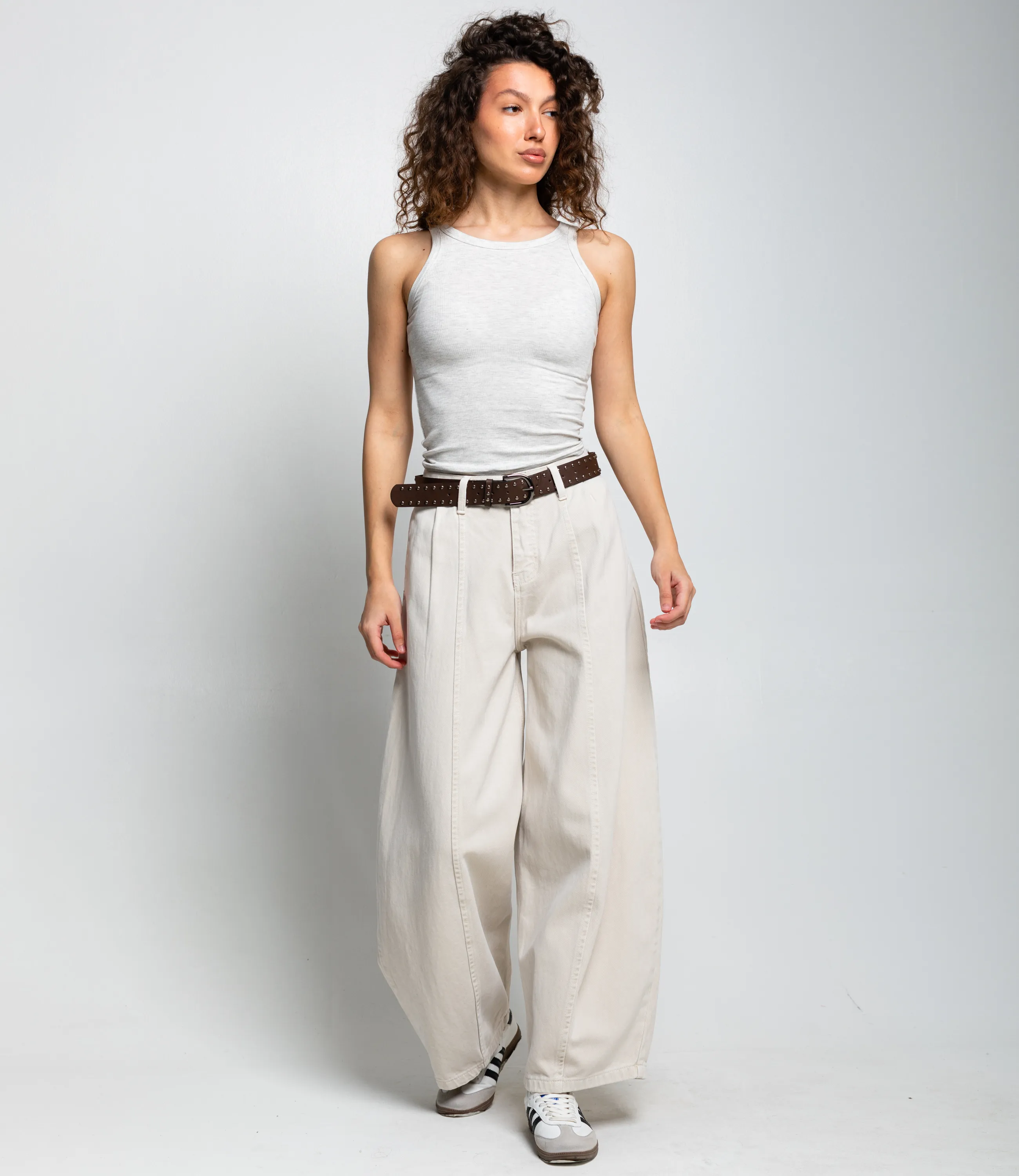 Майка #ОКТ1648, светло-серый меланж - фото 4