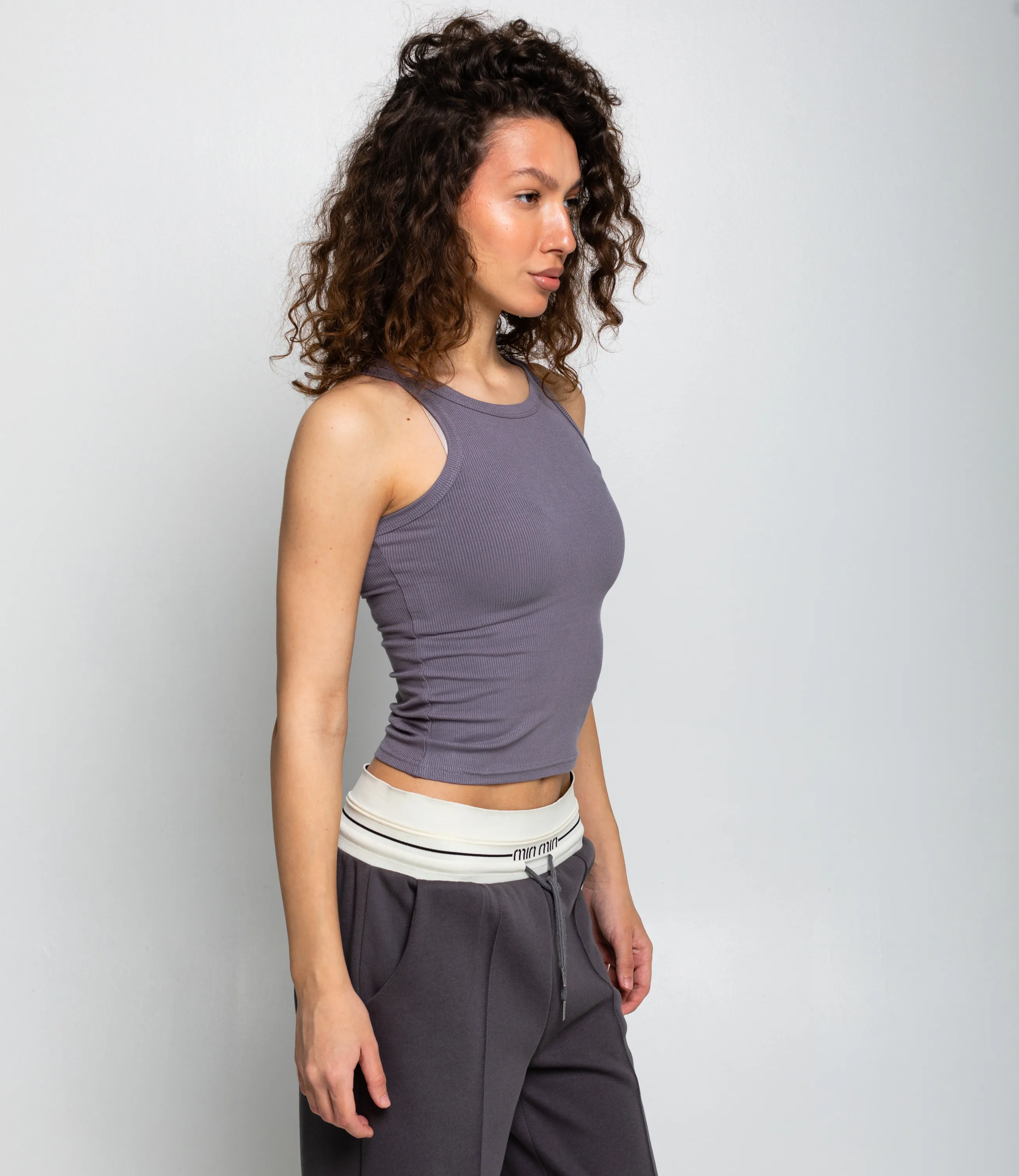 Майка #ОКТ1648, тёмно-серый - фото 2