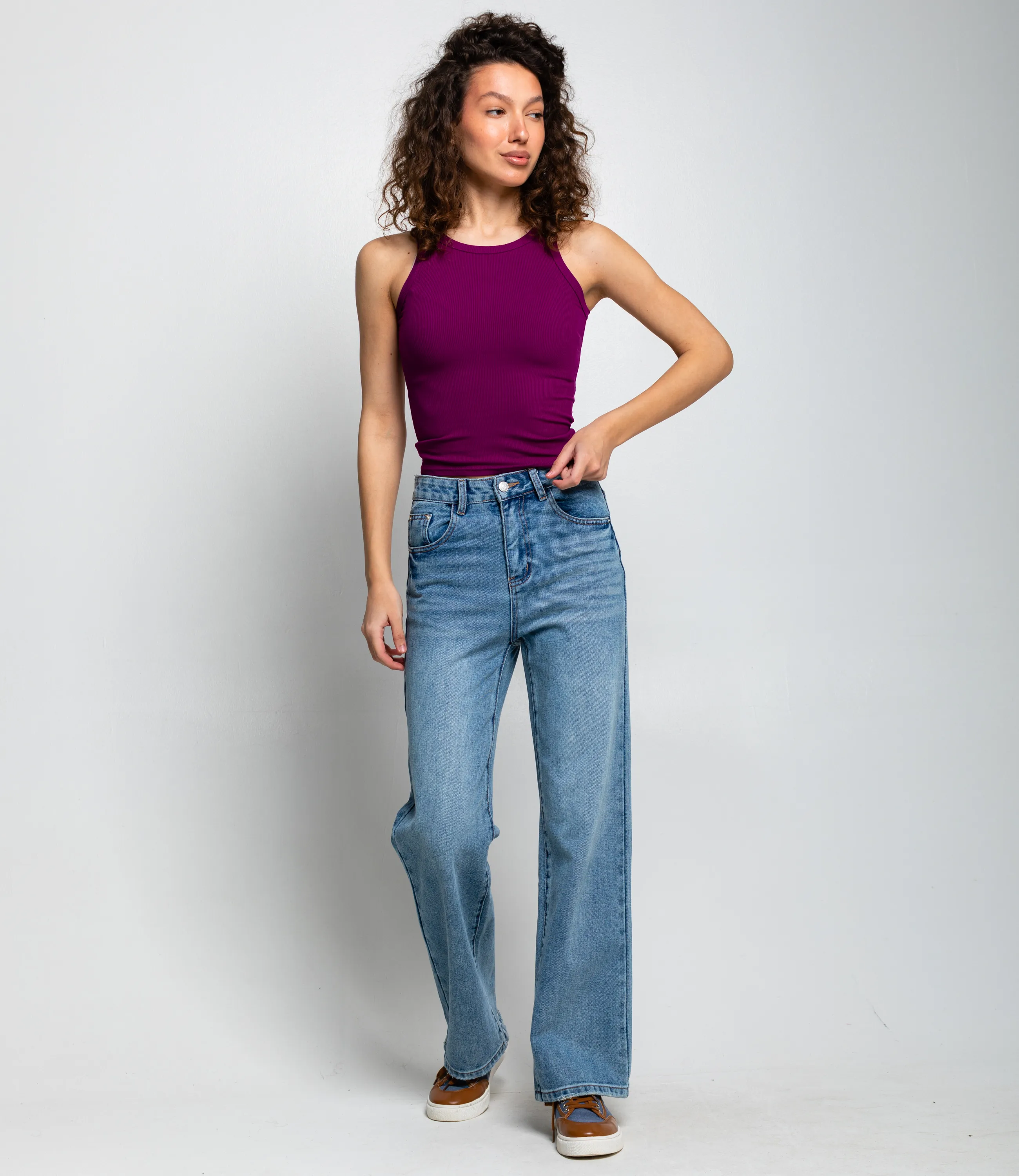 Майка #ОКТ1648, фиолетовый - фото 4