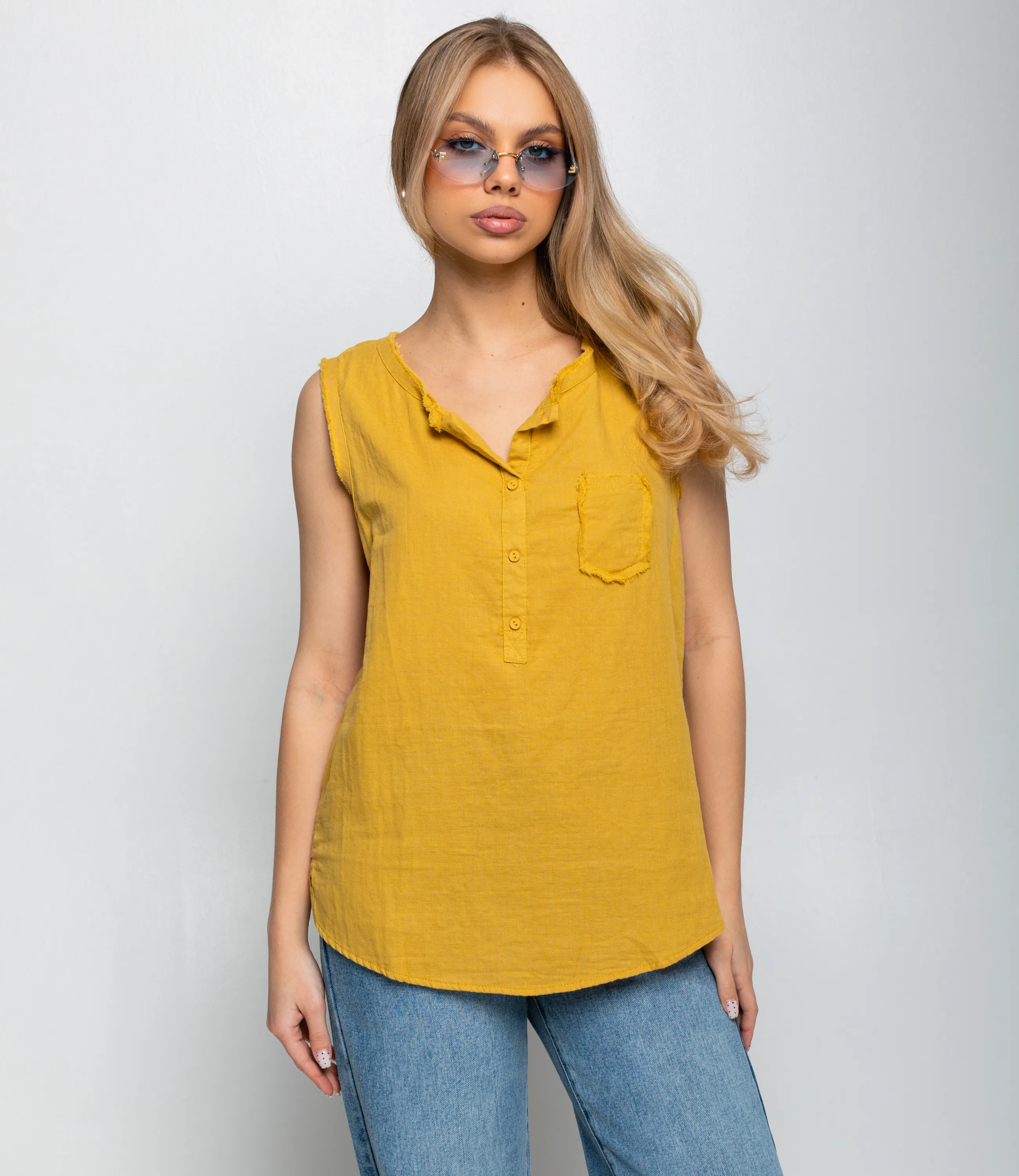 Майка #КТ5501 (1), горчичный - фото 1