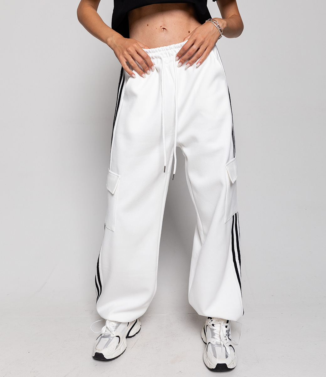 Спортивные брюки #МСК5813 (1), белый - фото 5