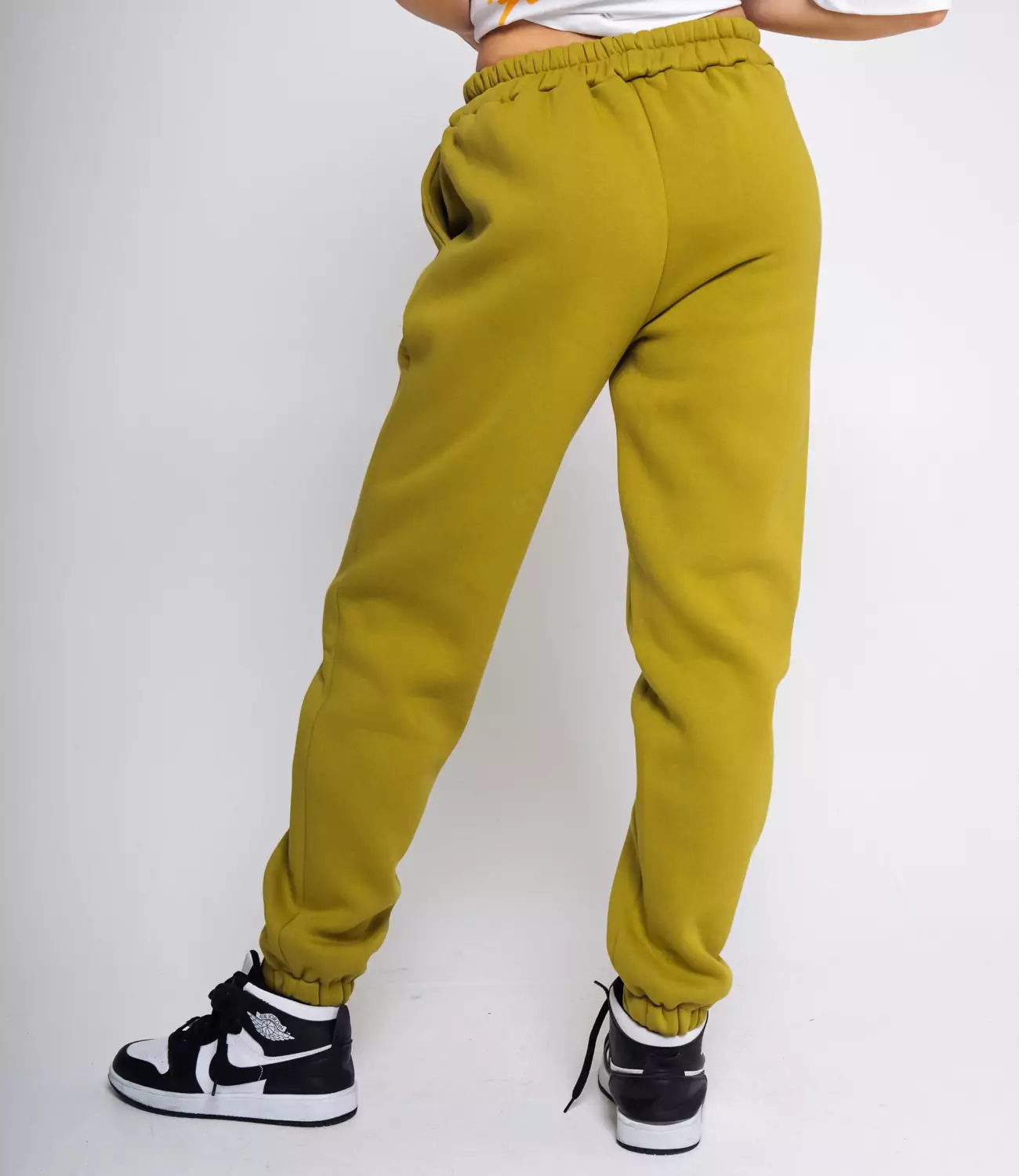 Спортивные брюки #БШ1658, оливковый - фото 3