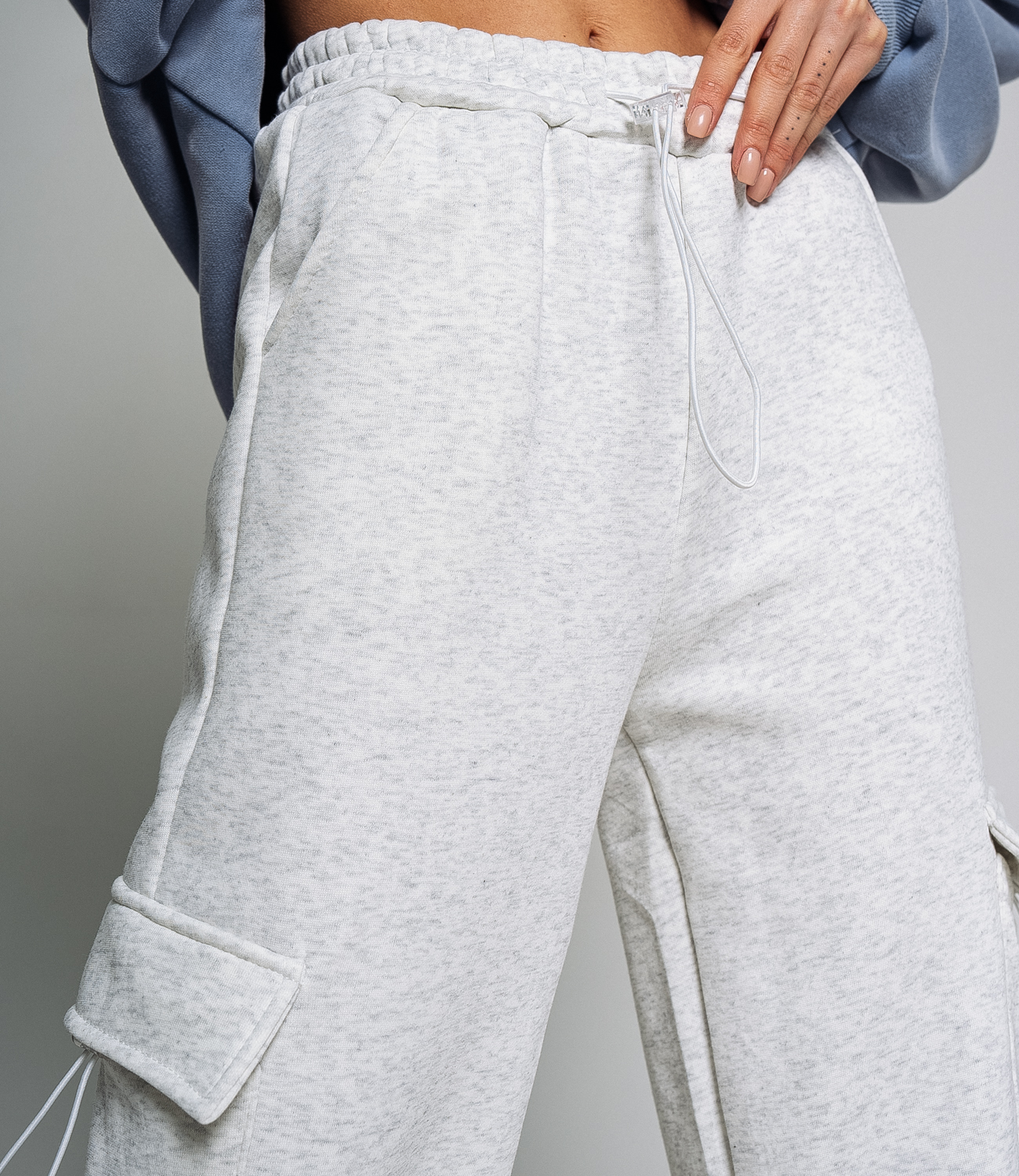 Спортивные брюки #МСК9801, светло-серый - фото 5