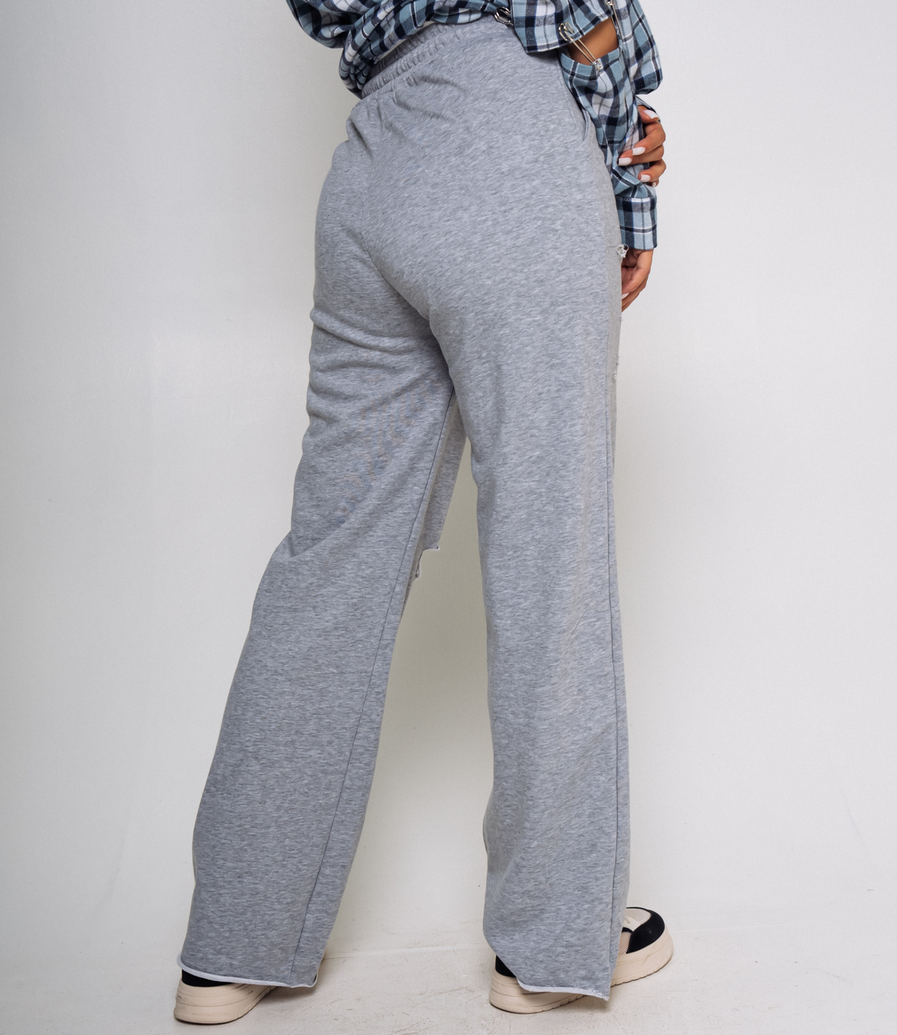 Спортивные брюки #КТ067 (2), серый меланж - фото 3