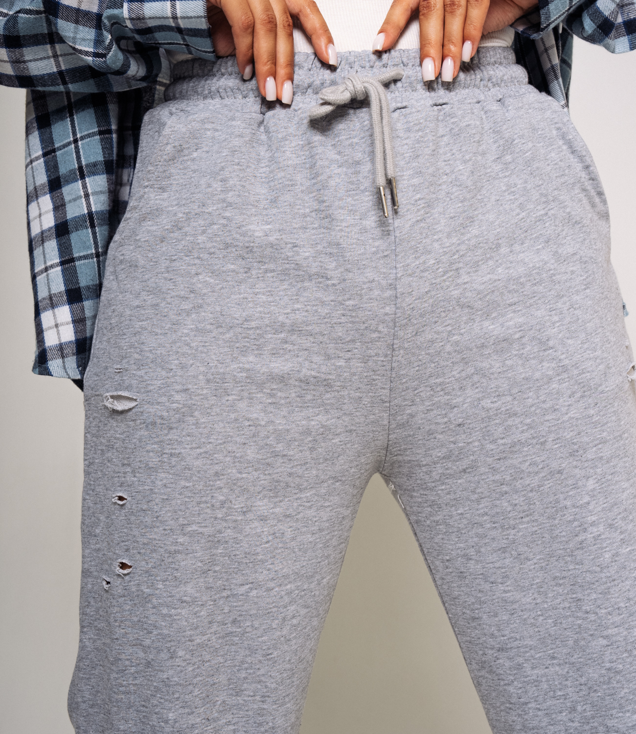 Спортивные брюки #КТ067 (2), серый меланж - фото 5