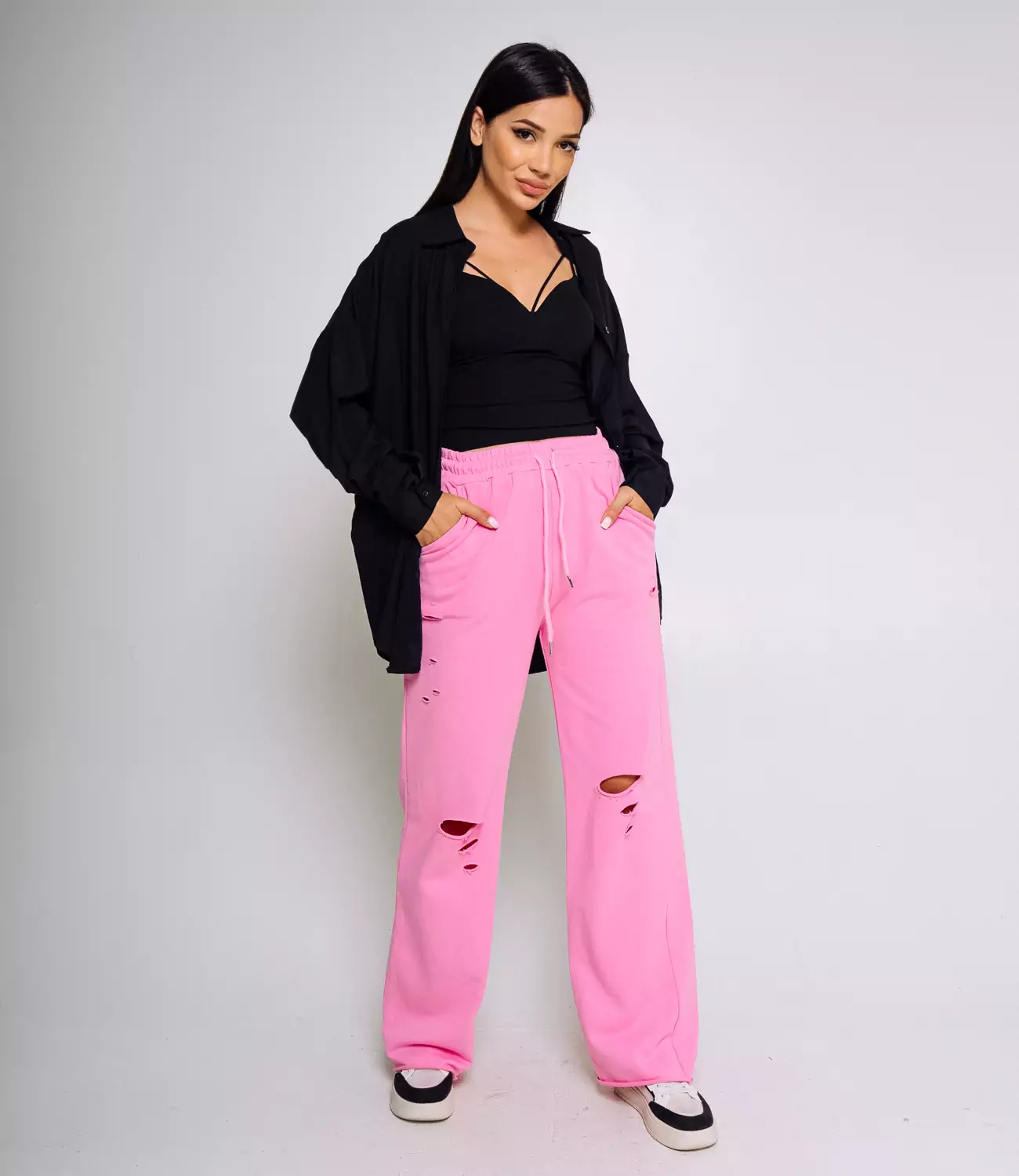 Спортивные брюки #КТ067 (2), розовый - фото 1