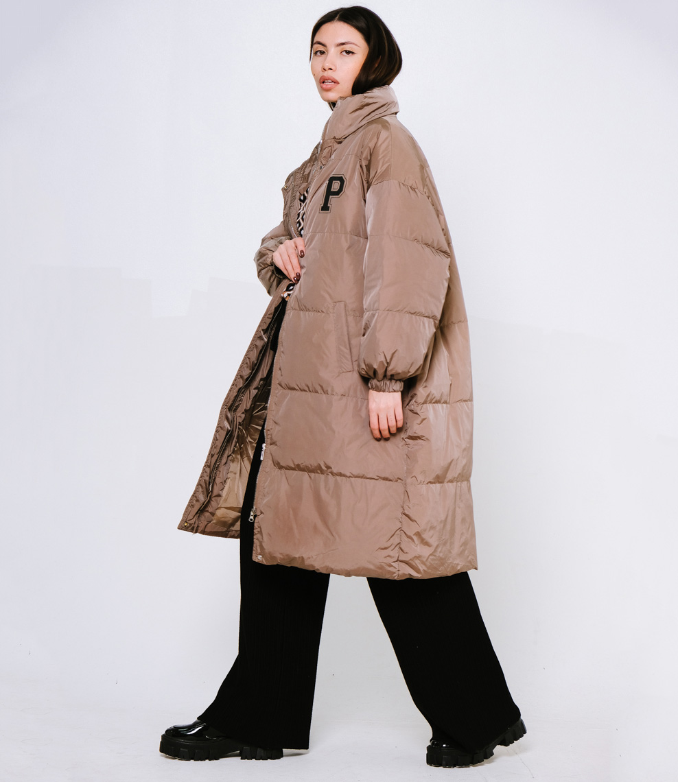 Пальто #КТ2955, коричневый - фото 4