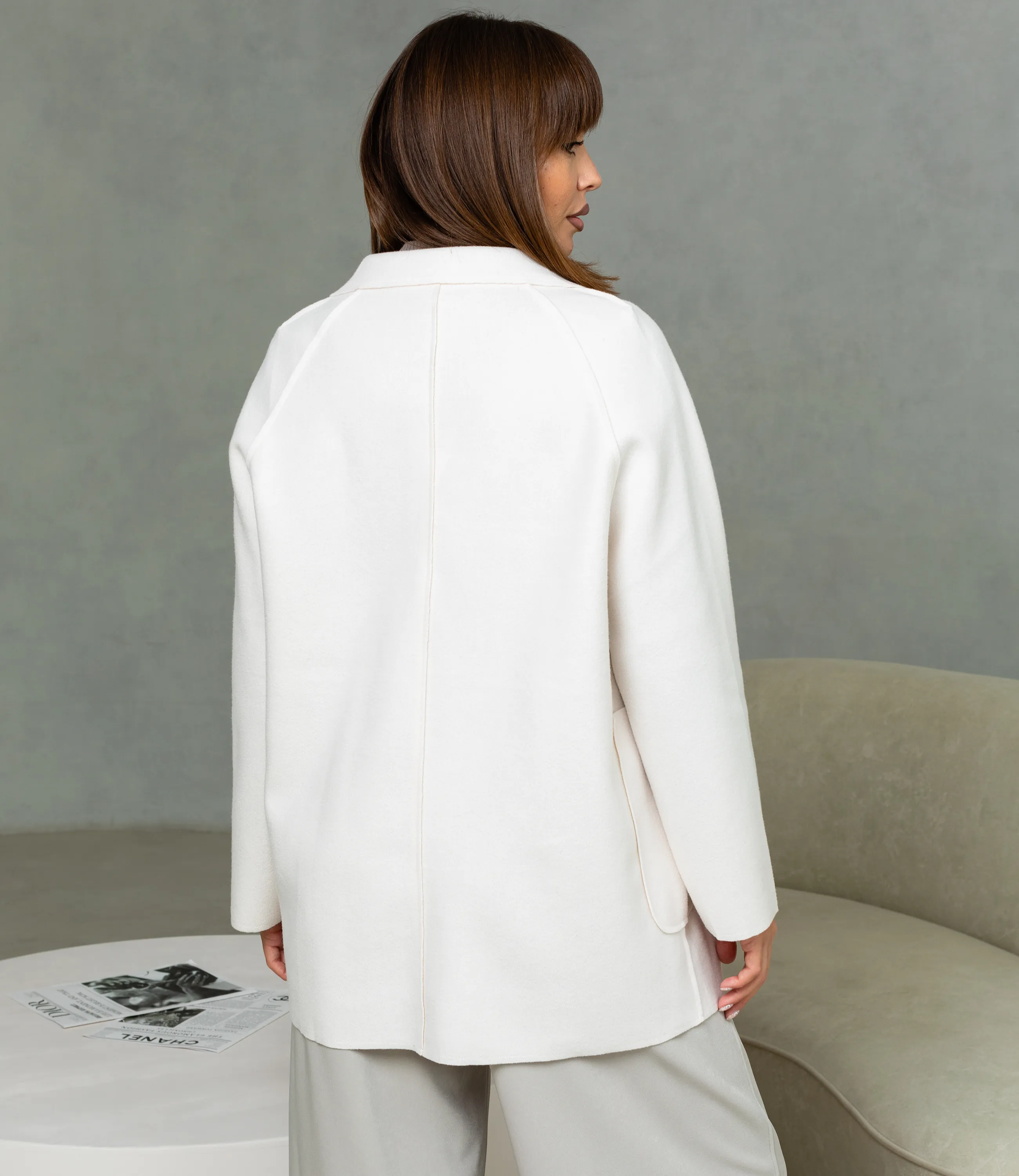 Полупальто #КТ2057 (1), молочный - фото 3