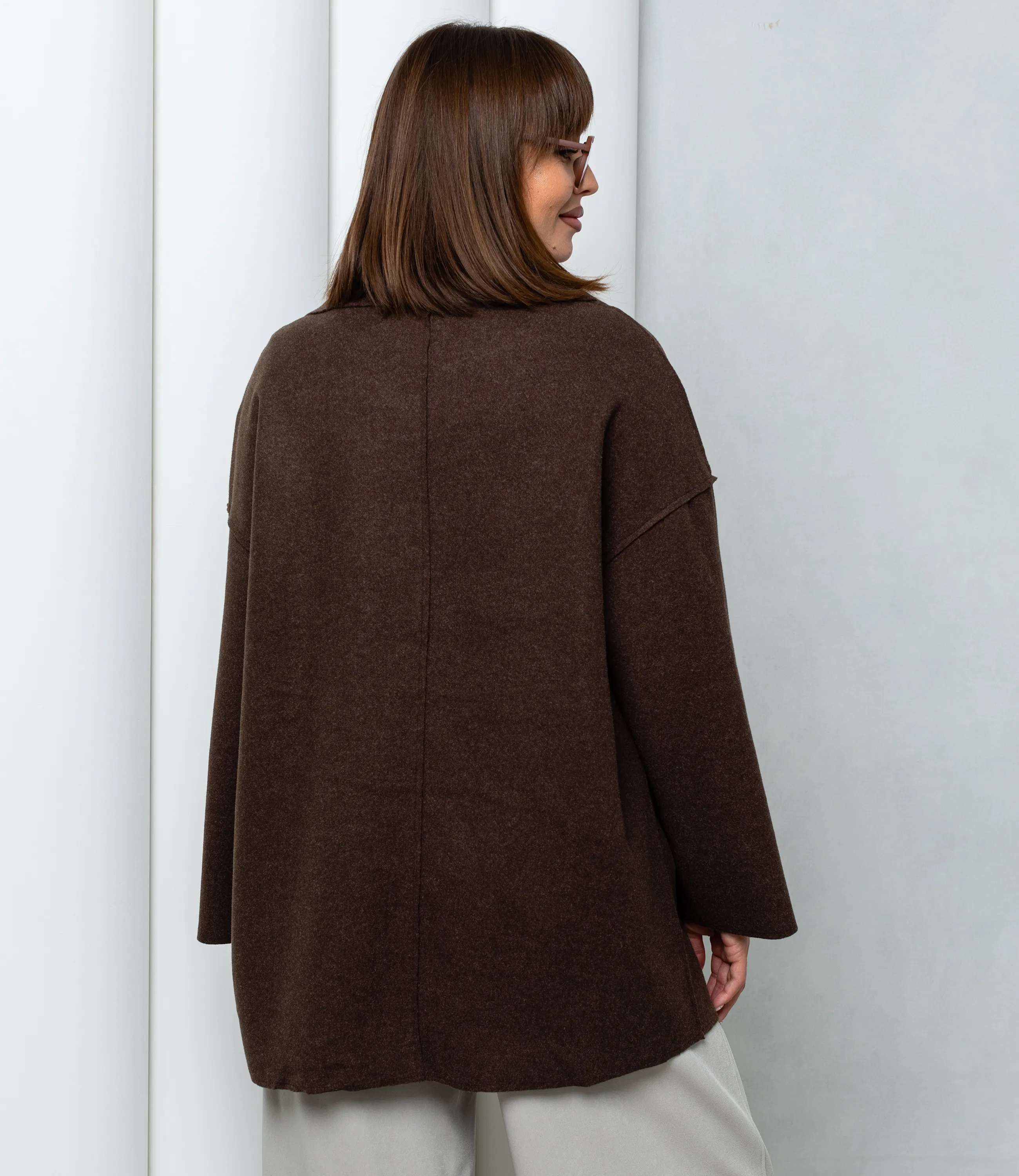 Полупальто #КТ2391 (1), шоколадный - фото 3