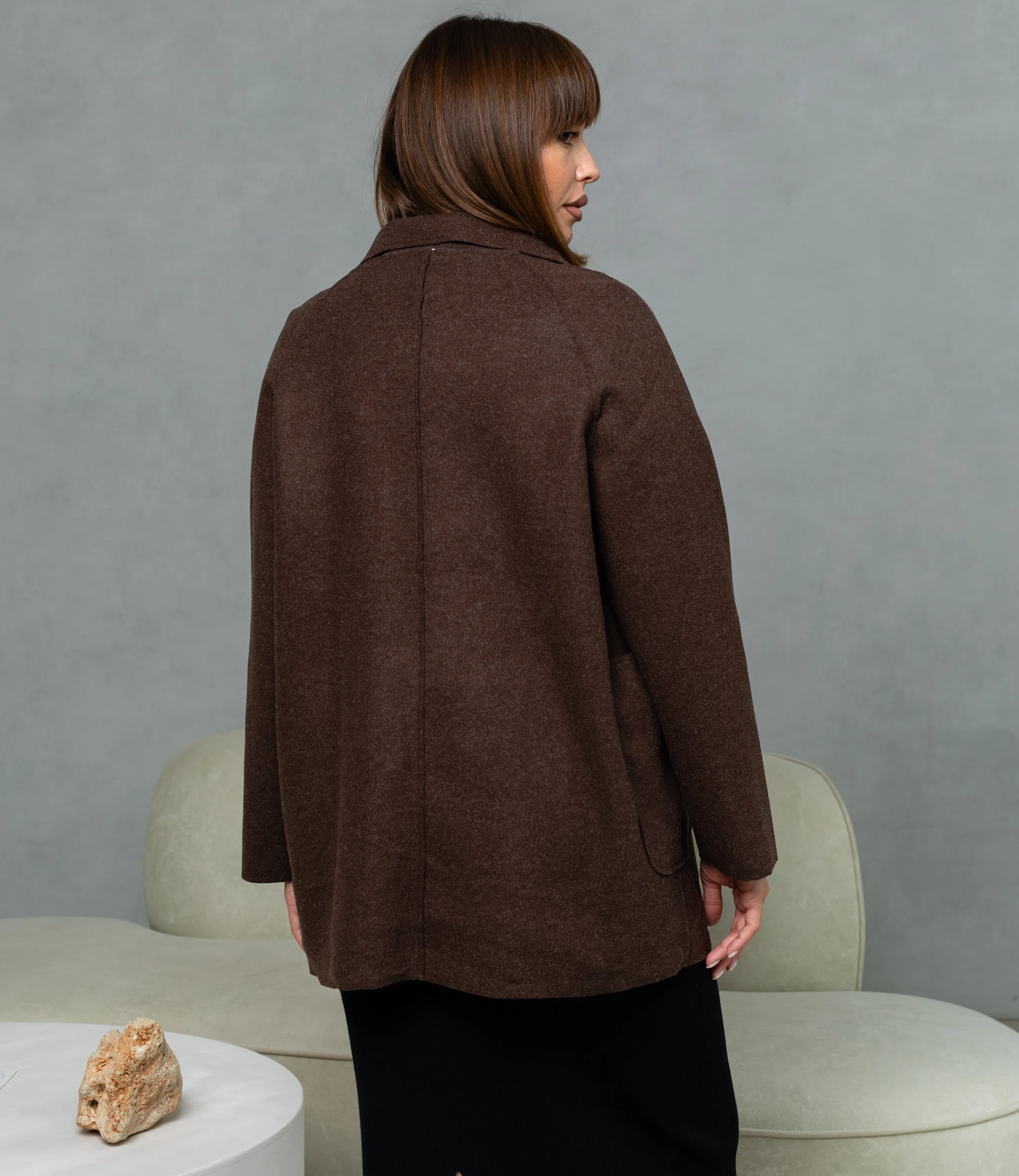 Полупальто #КТ2057 (1), шоколадный - фото 3