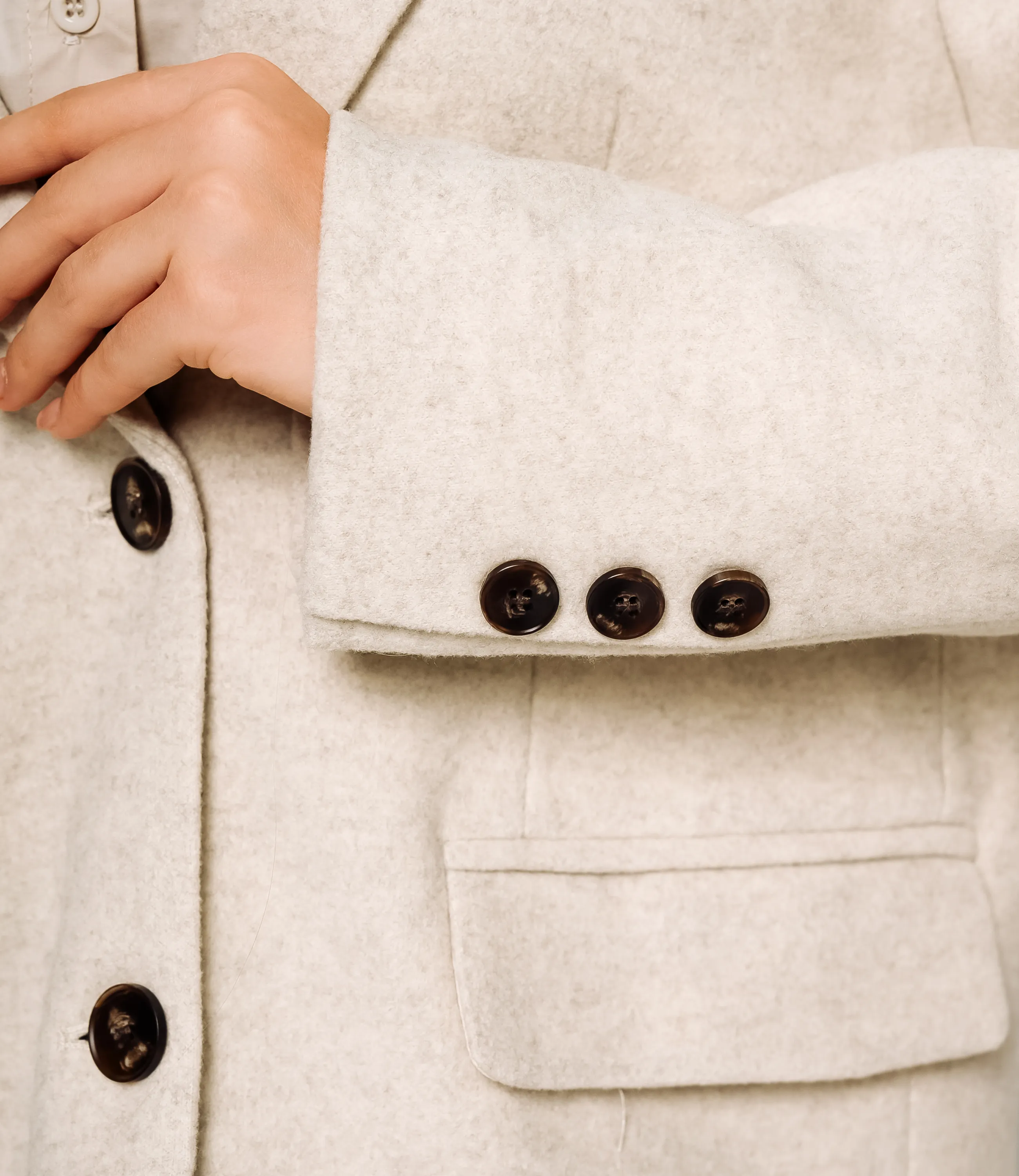 Пиджак #КТ55757, бежевый - фото 5