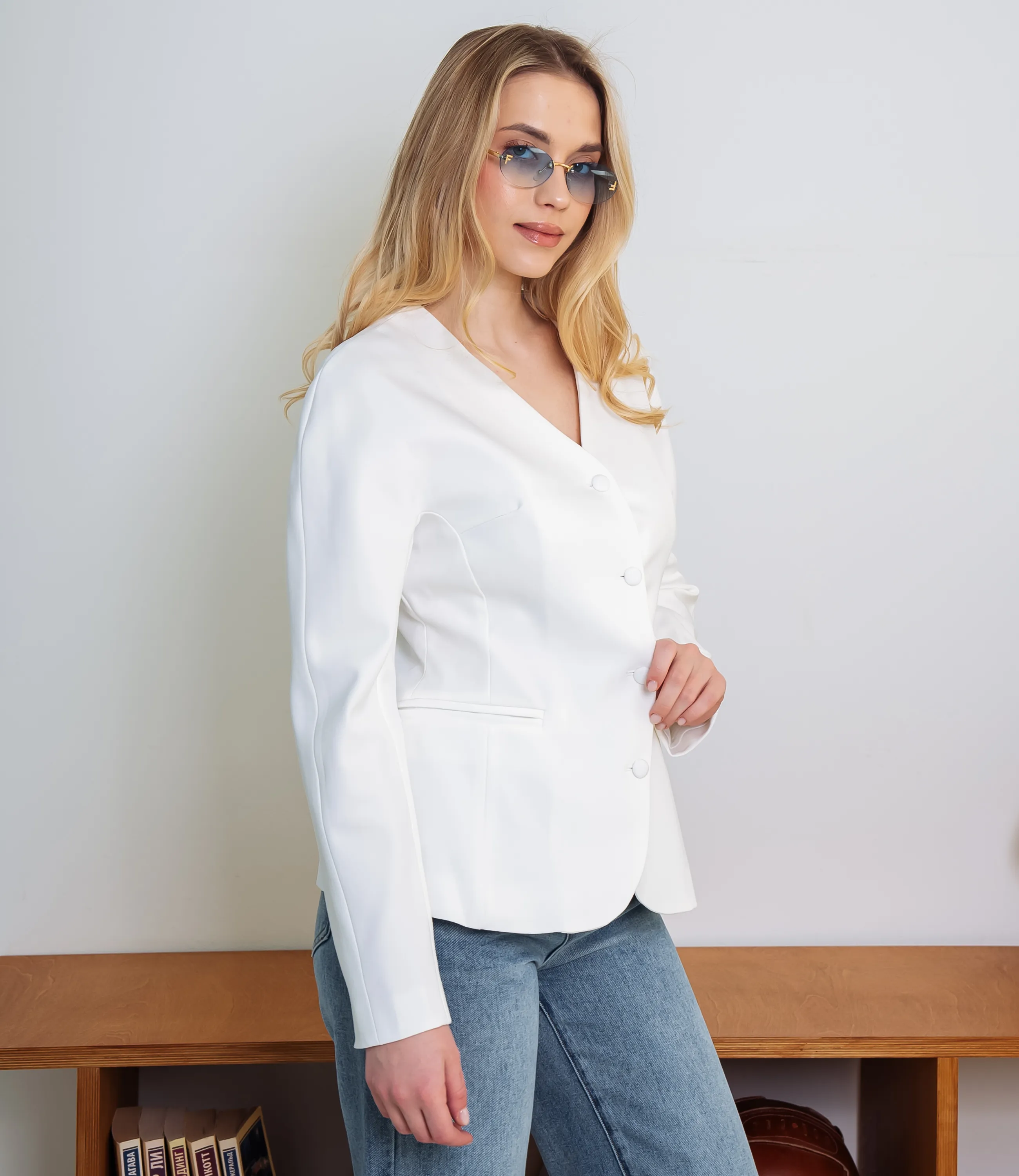 Жакет #КТ2905 (1), молочный - фото 2