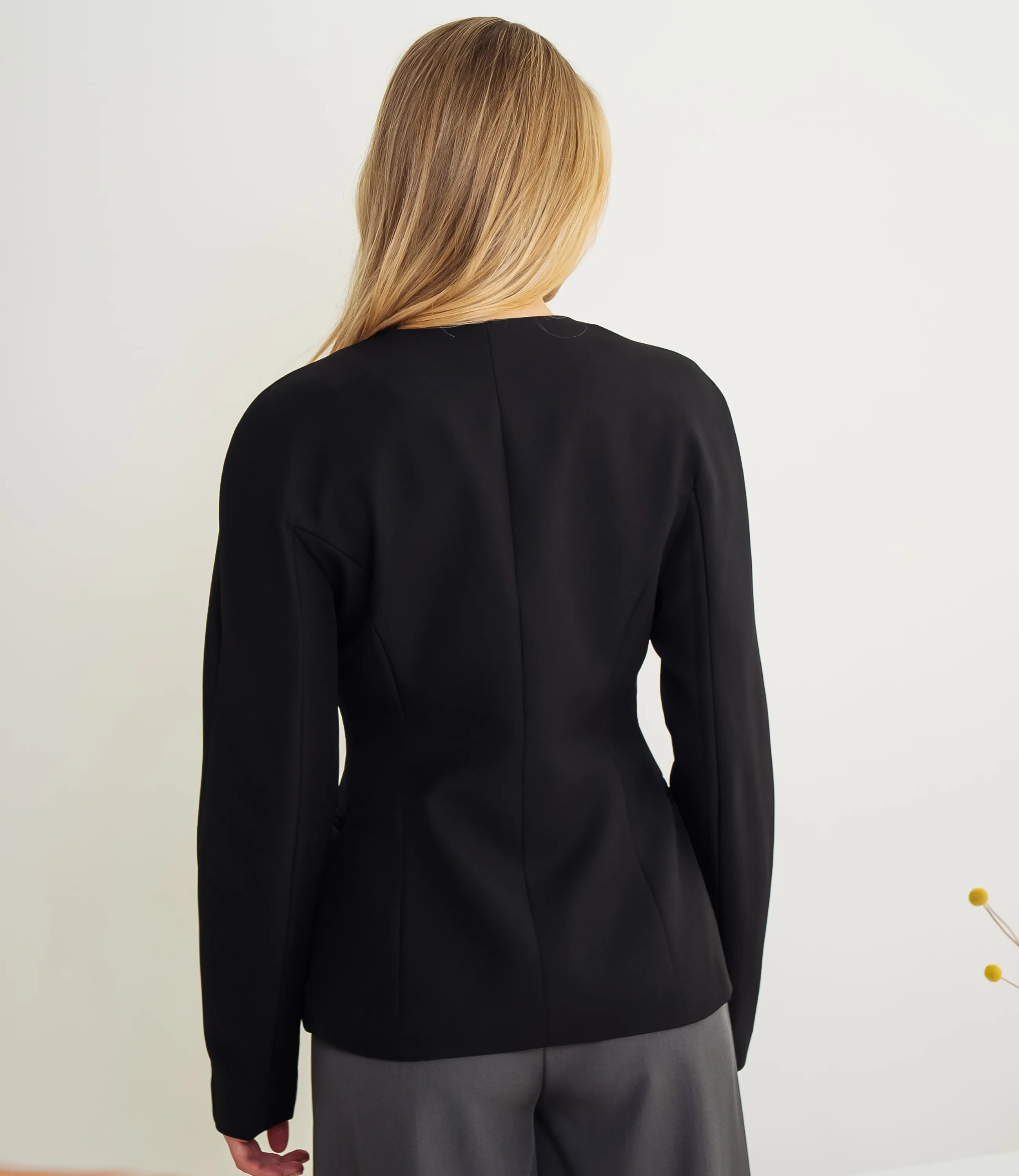 Жакет #КТ2905 (1), чёрный - фото 3