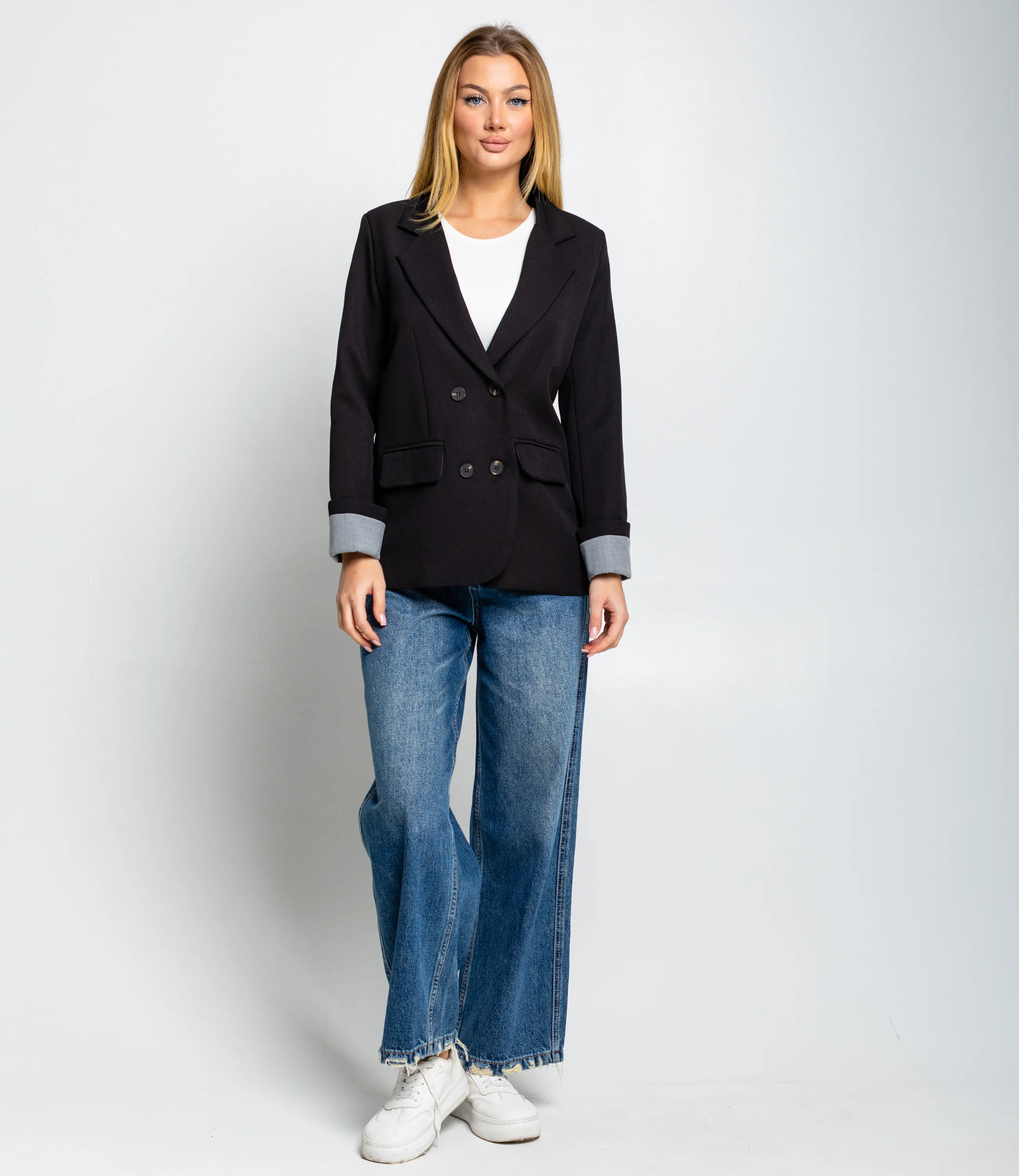 Пиджак #КТ8999, чёрный - фото 4