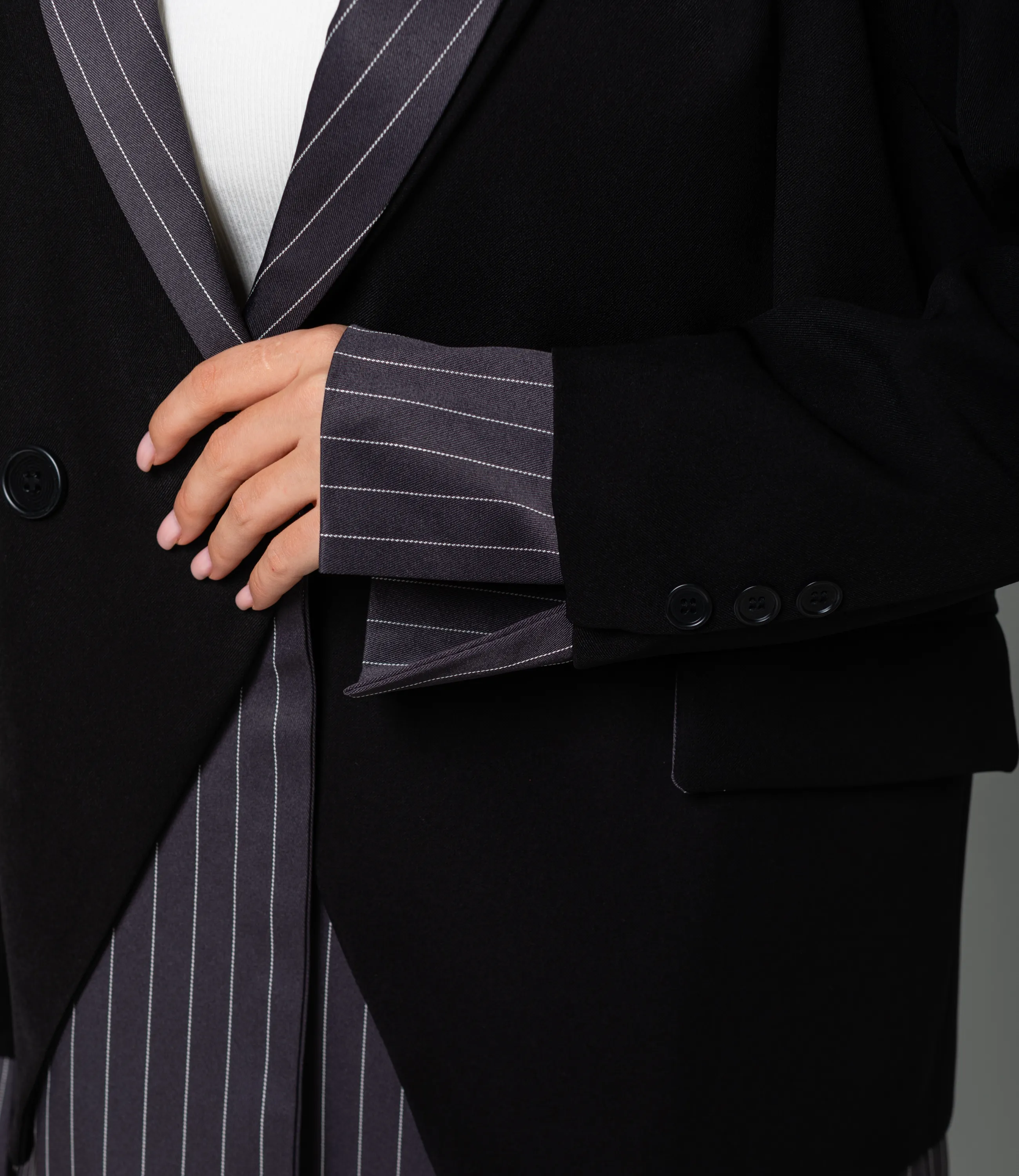 Пиджак #КТ926 (4), чёрный - фото 5