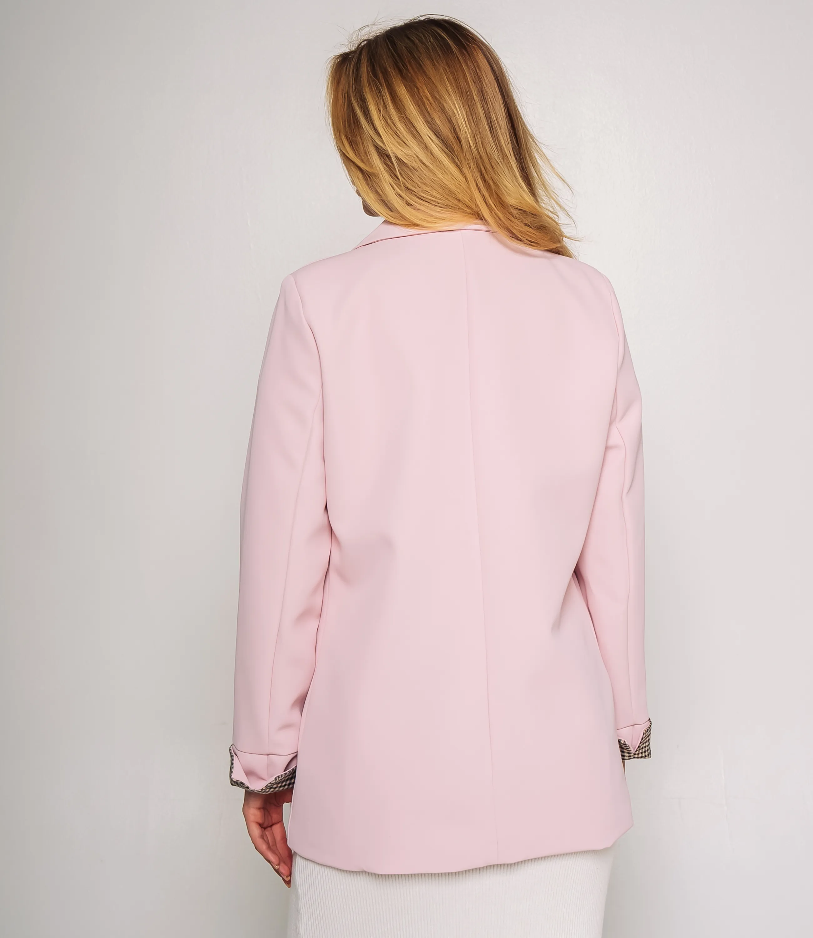 Пиджак #КТ8151 (1), пудровый - фото 3