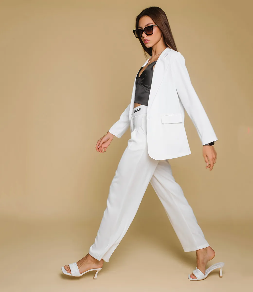 Пиджак #КТ579, белый - фото 4