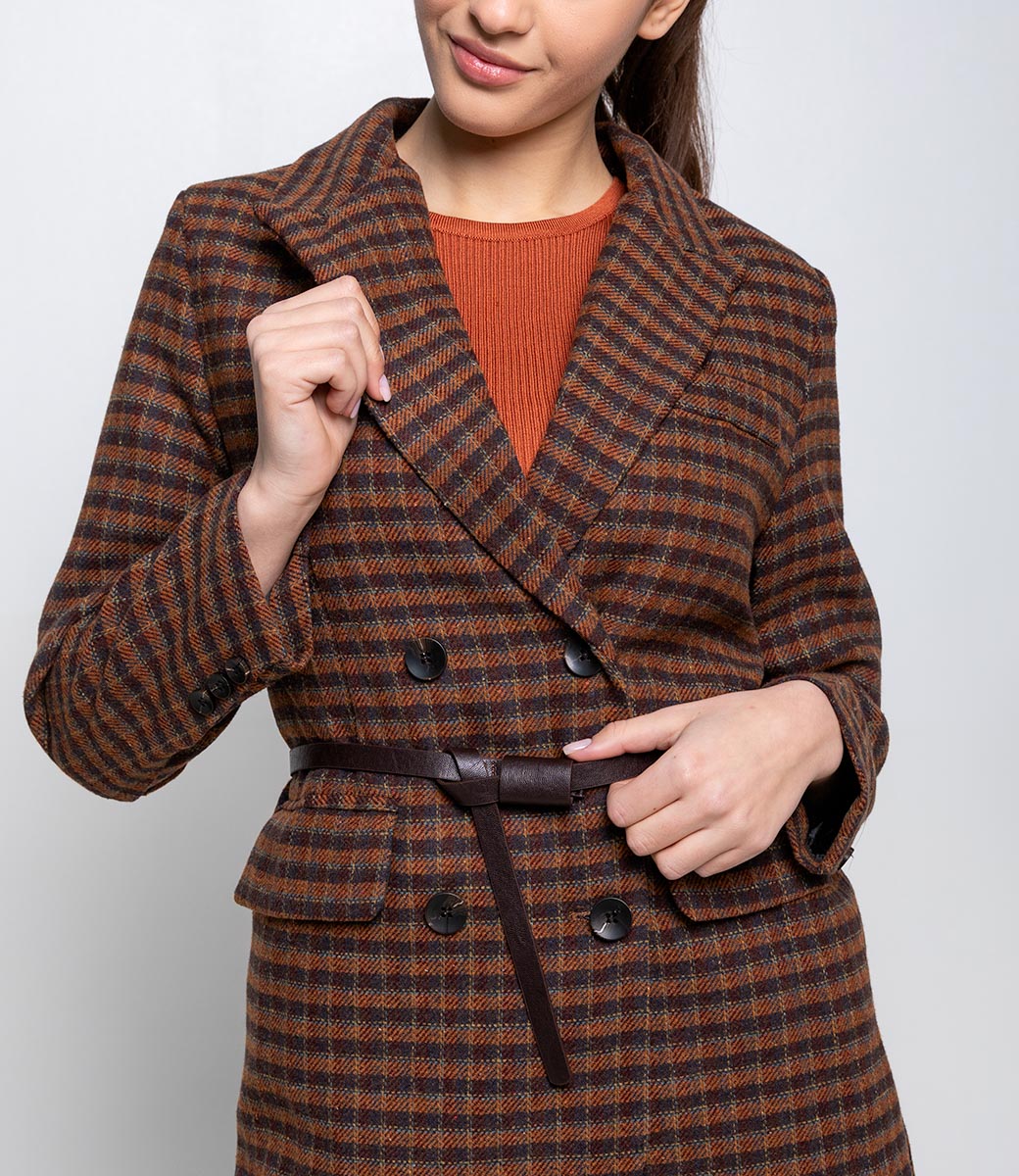 Пиджак #КТ2162 (1), коричневый - фото 5