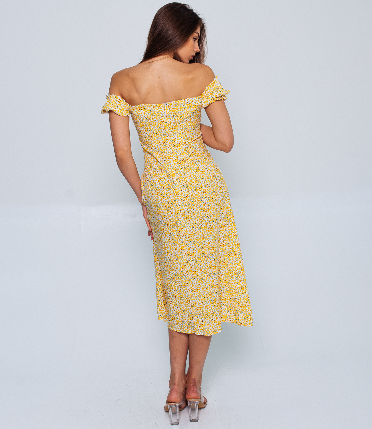 Платье #БШ1564-5, жёлтый - фото 5