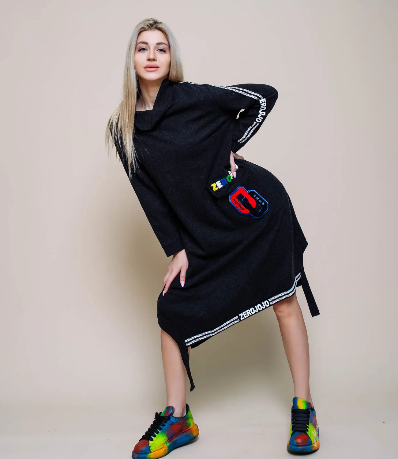 Платье #8728, чёрный