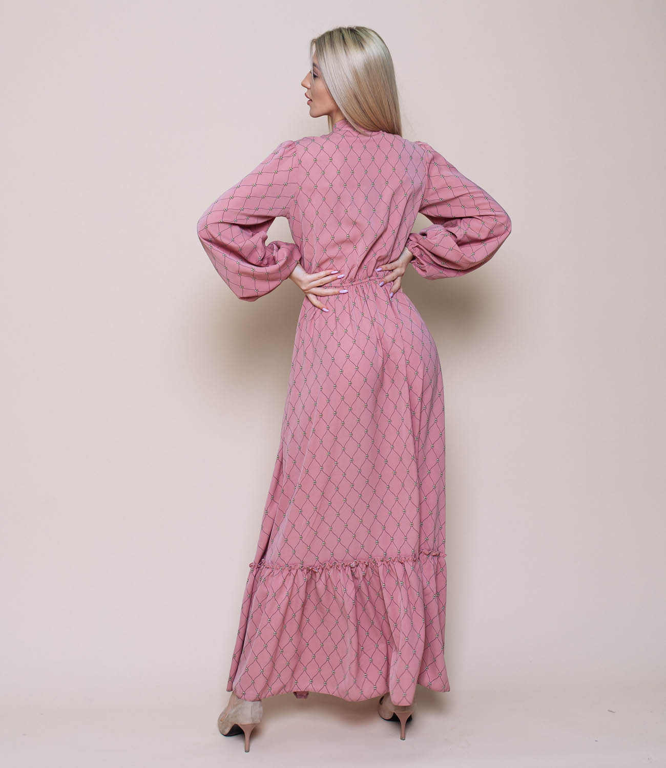 Платье #055*, розовый - фото 4