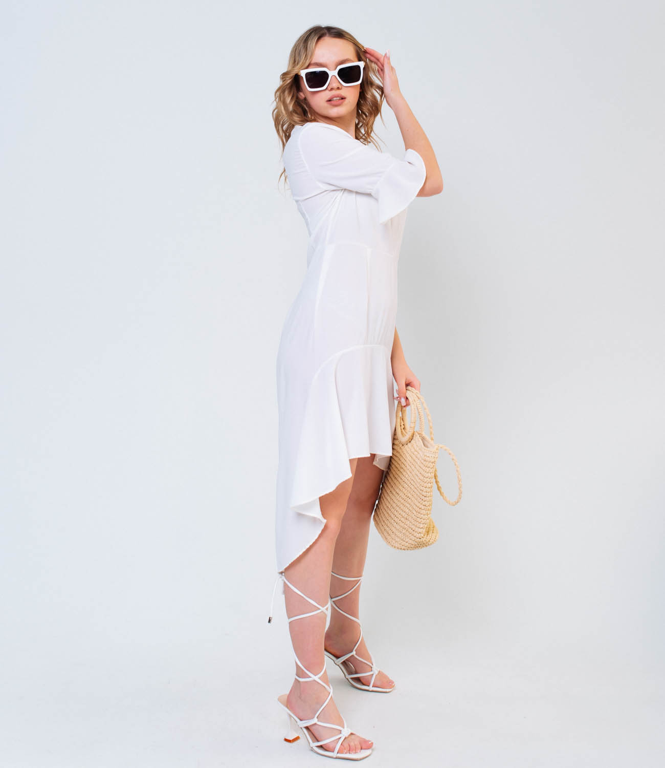 Платье #1036 (1), белый - фото 4