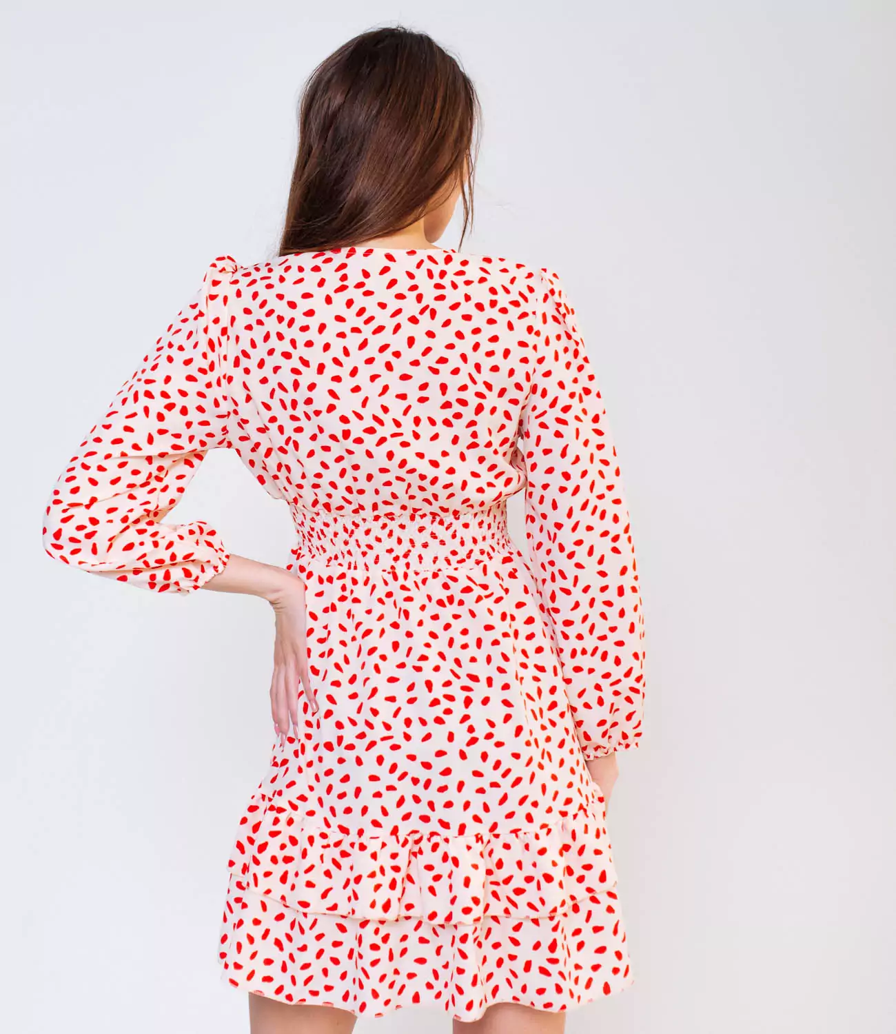 Платье #КТ5130-1, бежевый - фото 3