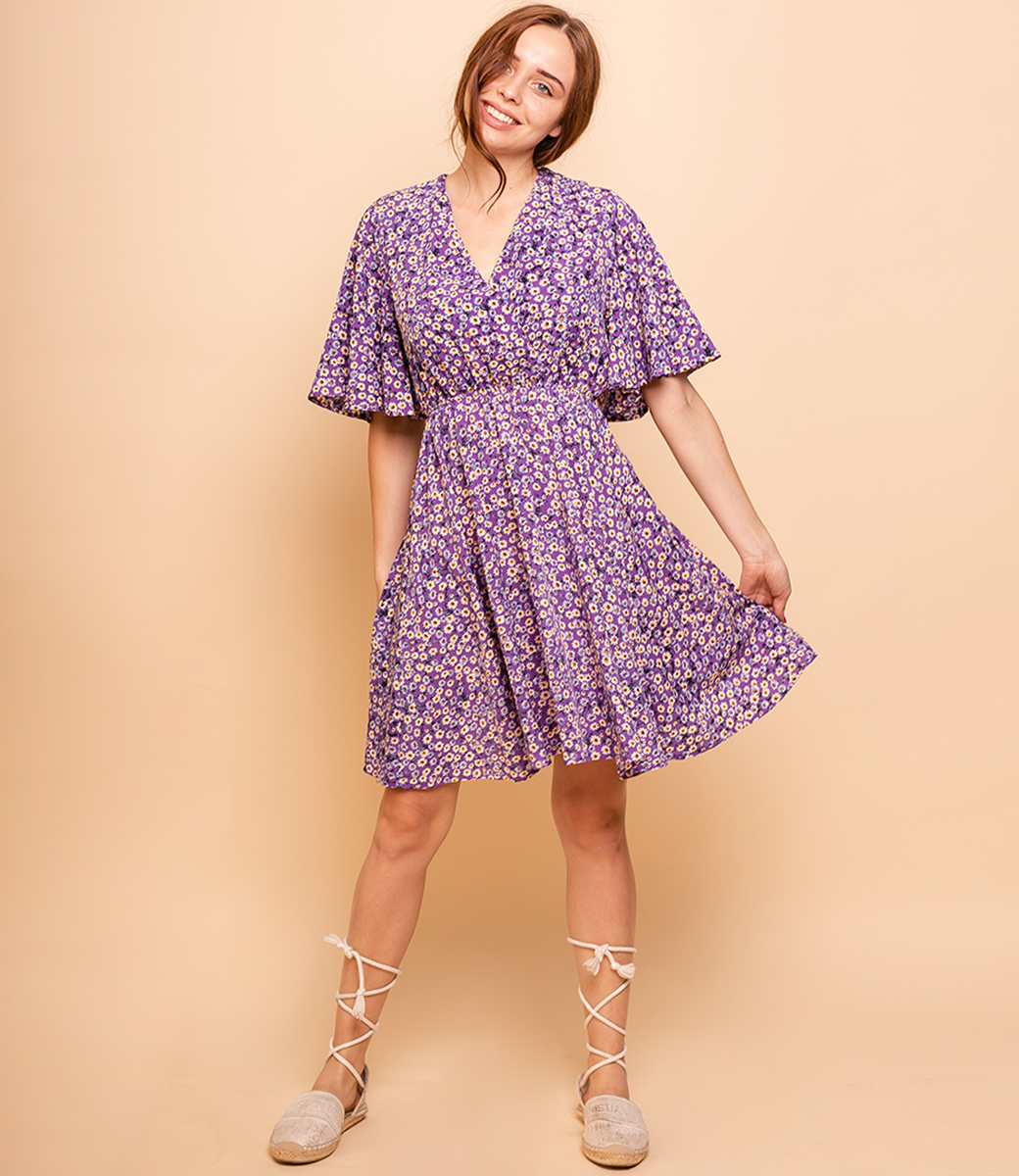 Платье #КТ5065, фиолетовый