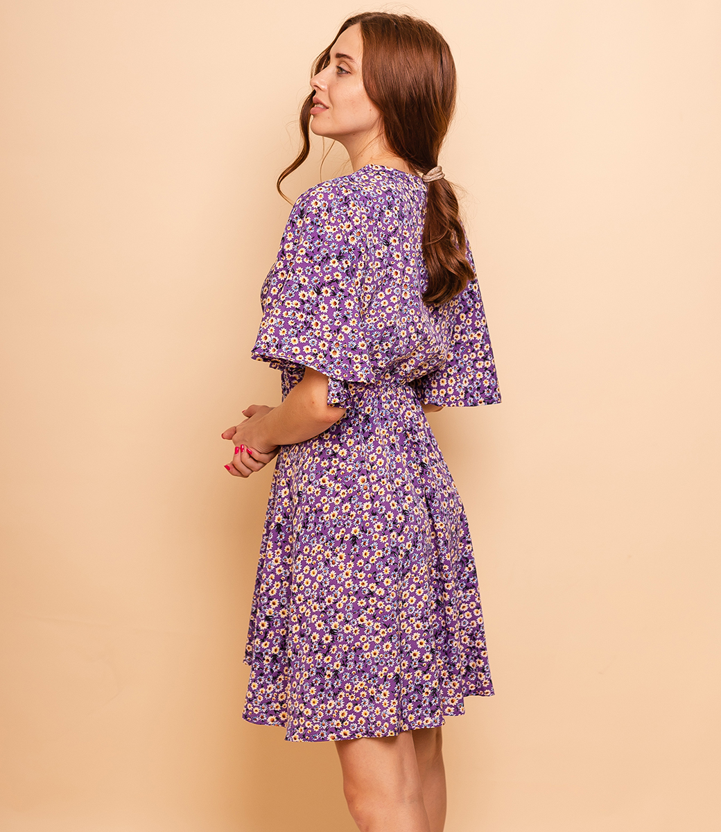 Платье #КТ5065, фиолетовый - фото 2