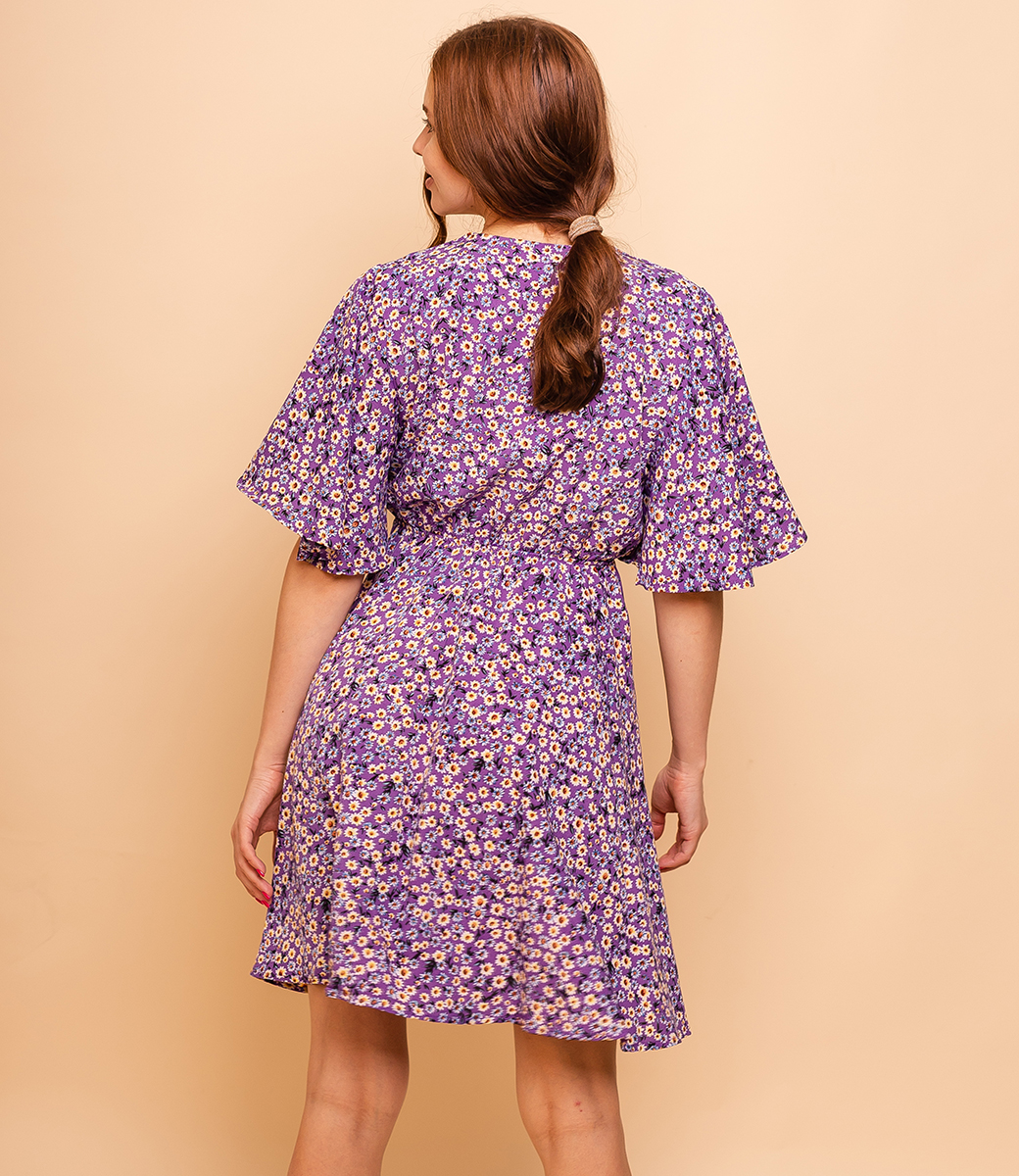 Платье #КТ5065, фиолетовый - фото 3