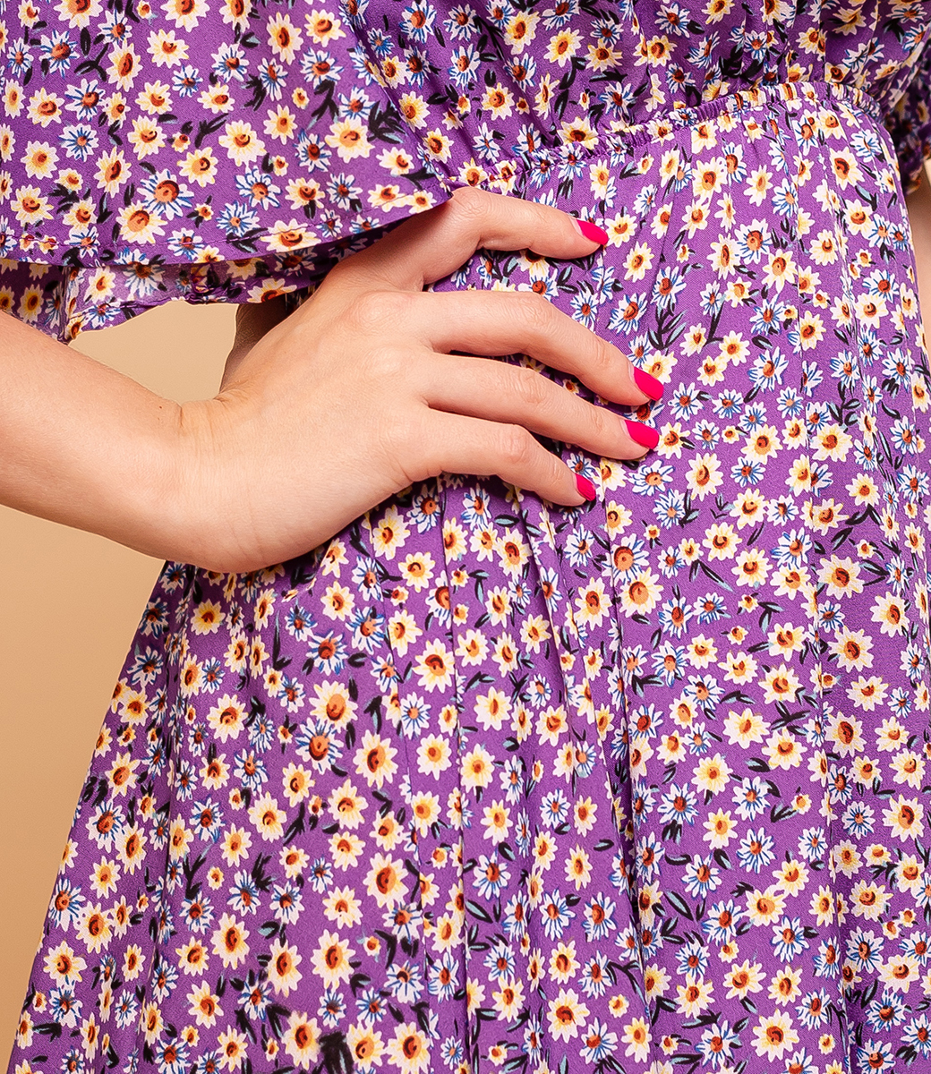 Платье #КТ5065, фиолетовый - фото 5