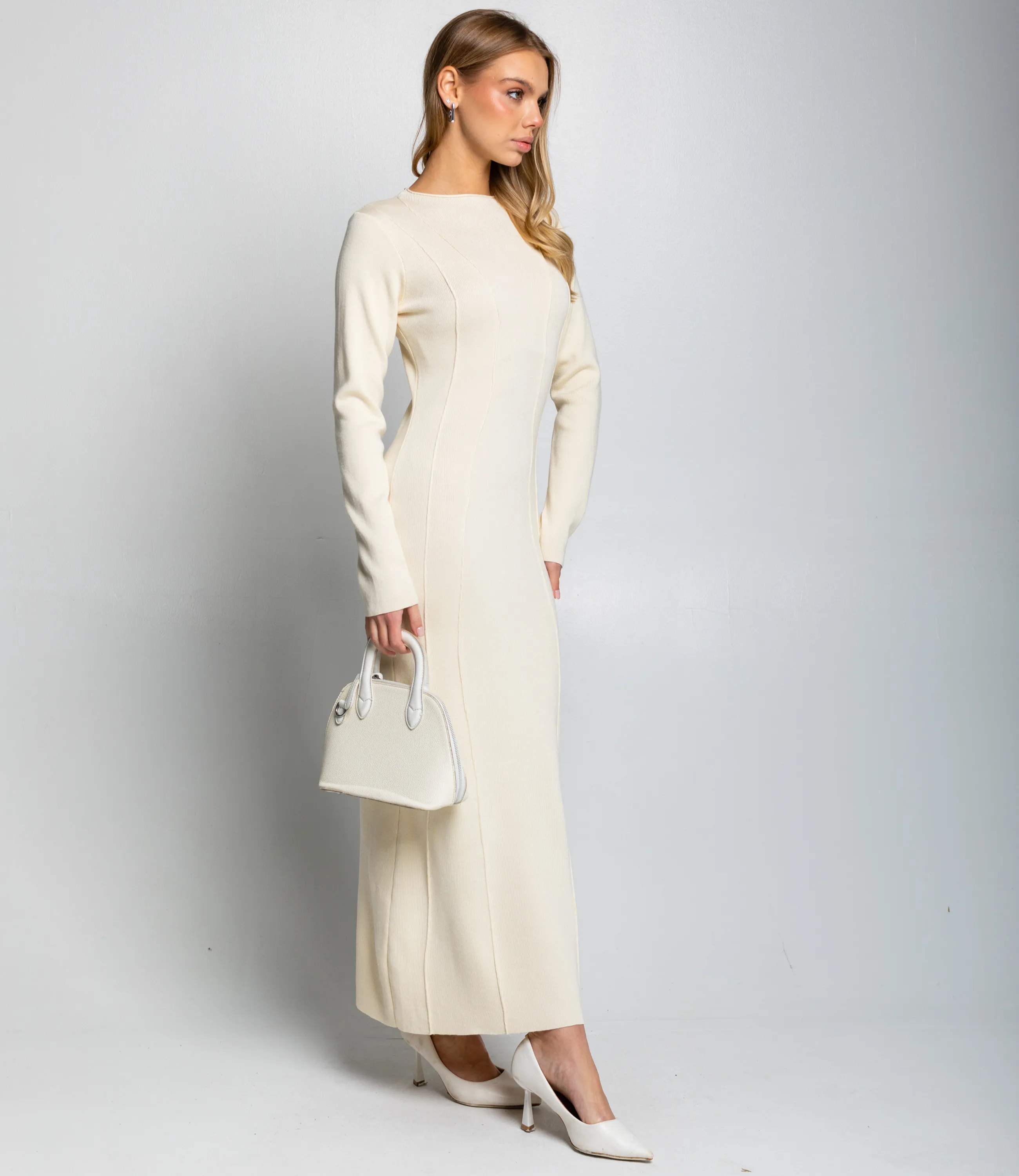 Платье #КТ25114, кремовый - фото 3