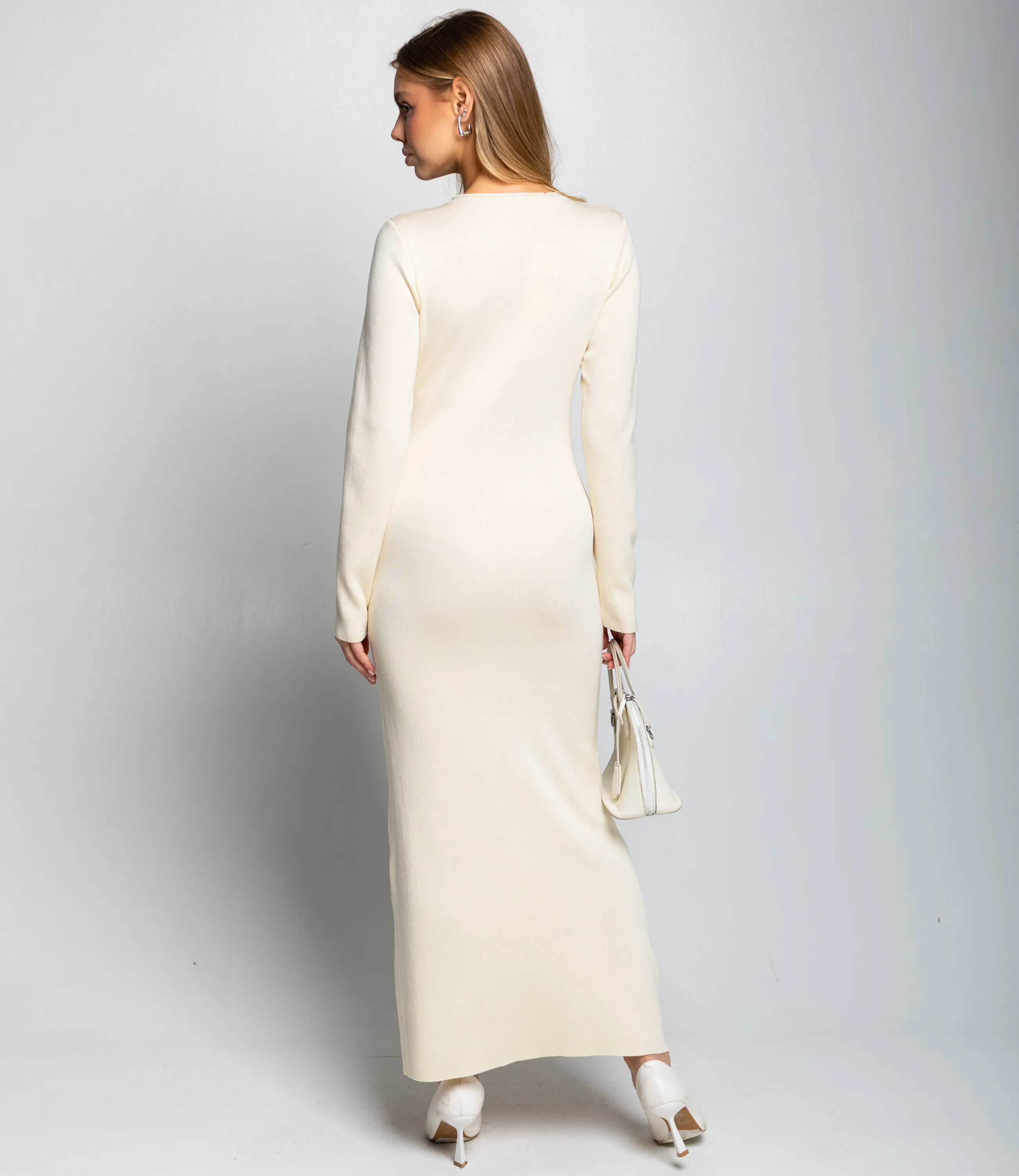 Платье #КТ25114, кремовый - фото 4