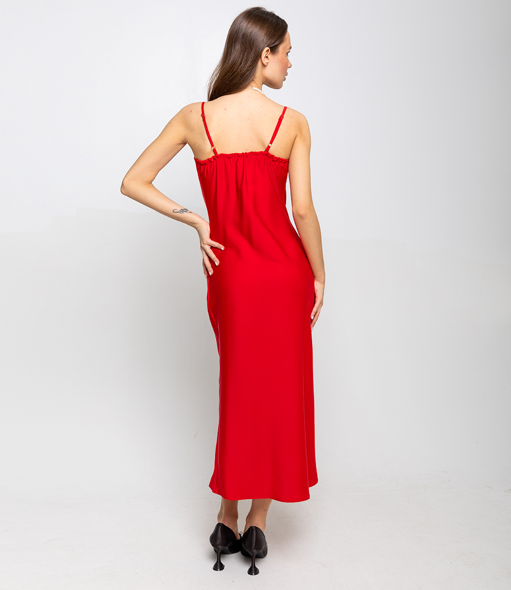 Платье #БШ1710, красный - фото 4