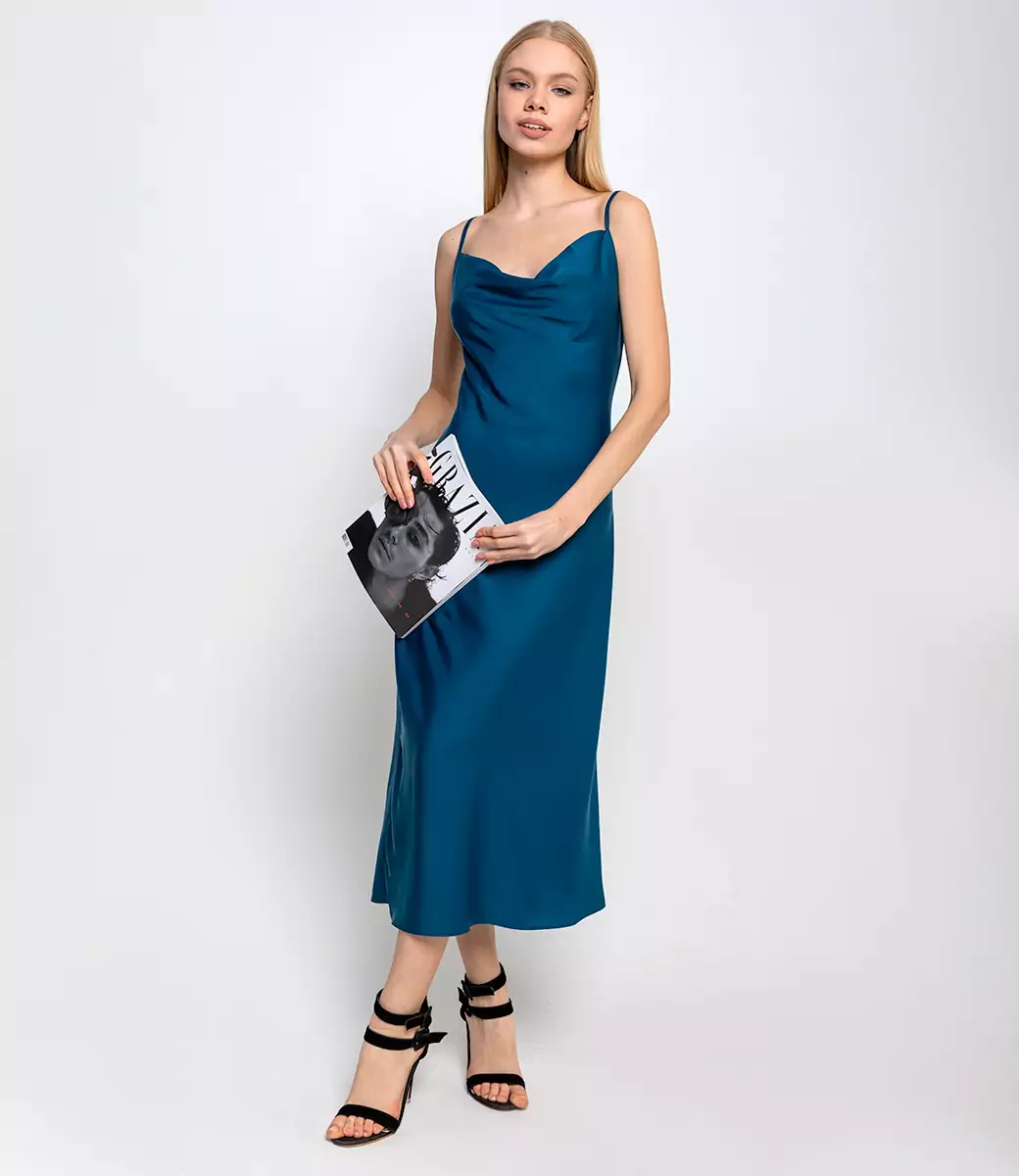 Платье #БШ1710, голубой - фото 3